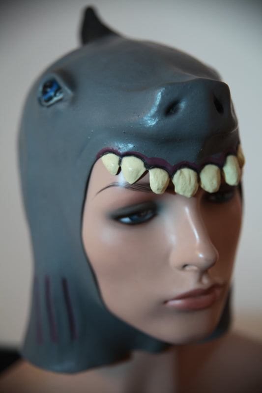 Kids Animal Latex Face Mask - Shark (C134H)