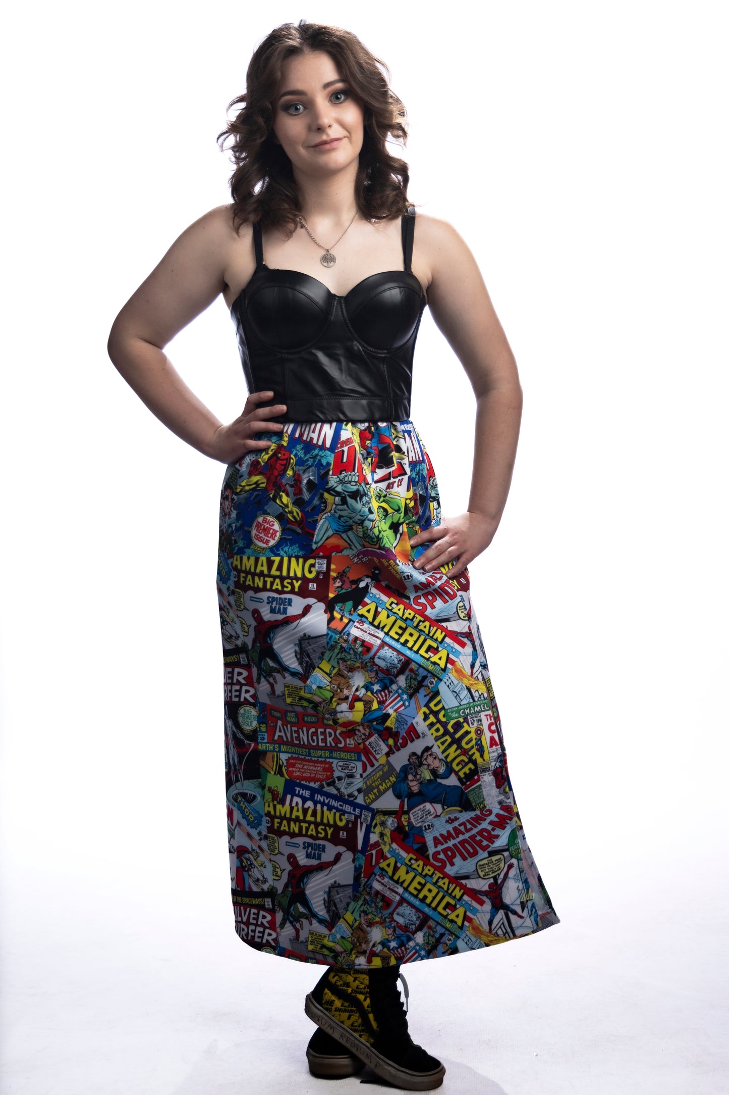 Classic Comics Long Skirt with Slit