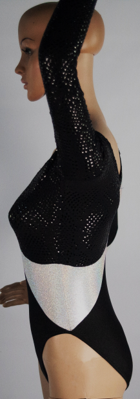 LONG SLEEVE GYM SCOOPNECK WITH INSERTS - SKU: G115 SCOOP