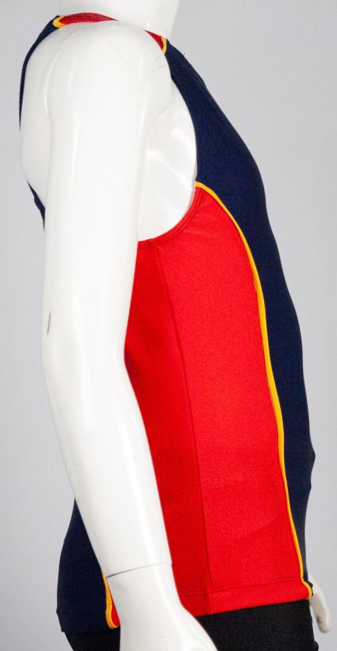 T BACK SPORTS TOP WITH INSETS - SUBLIMATED - SKU: RANTB