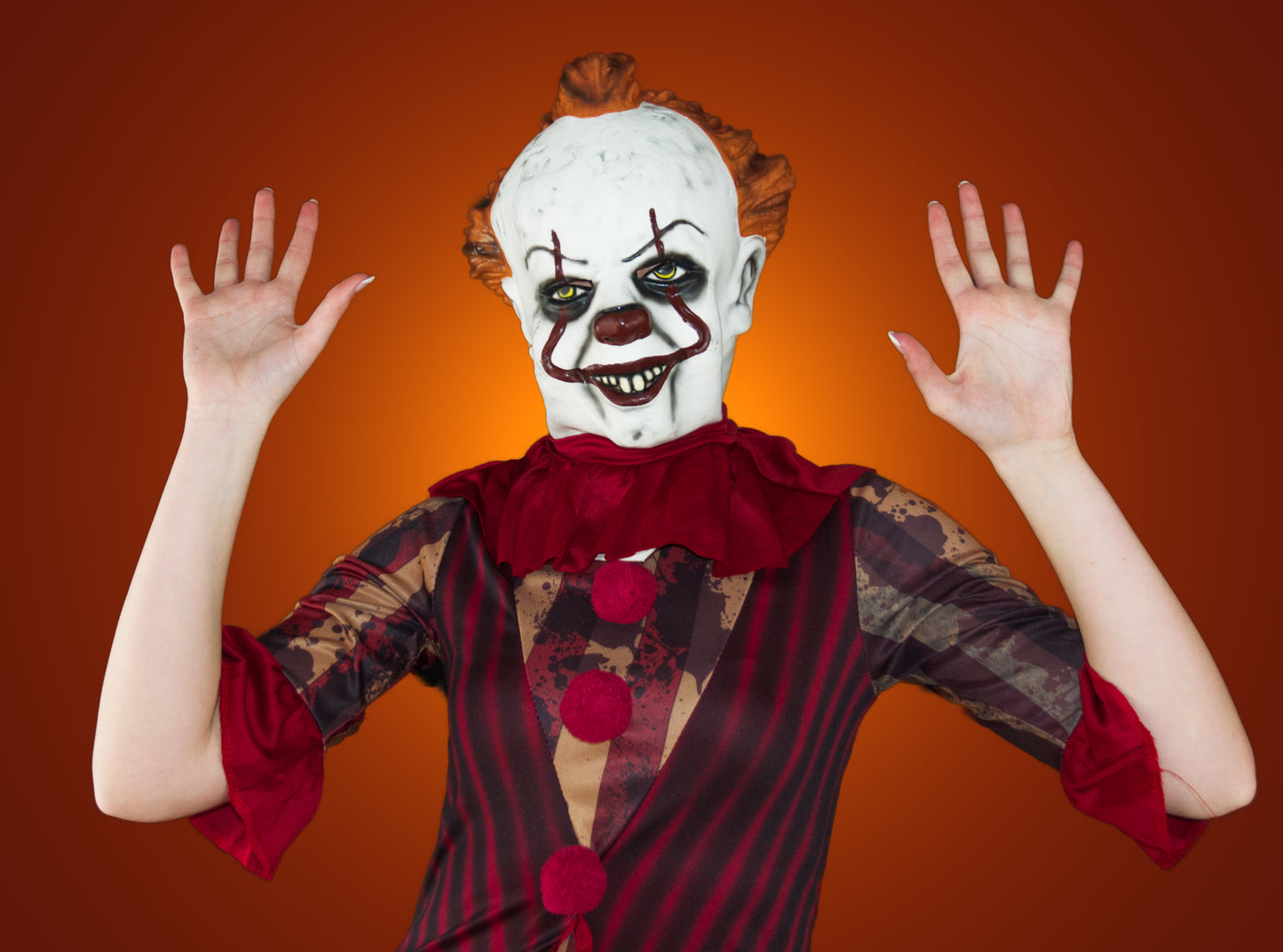 Scary Clown Latex Mask (IT001)