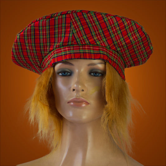 Tartan Hat with Wig