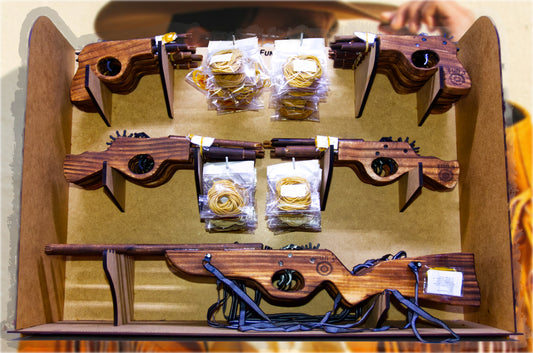 Hand-made Wooden Cowboy Toy Guns