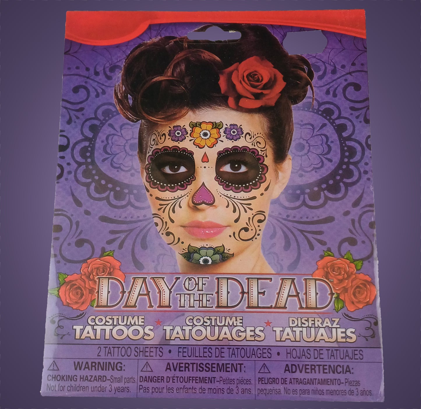Day of the Dead - Costume Face Tattoo