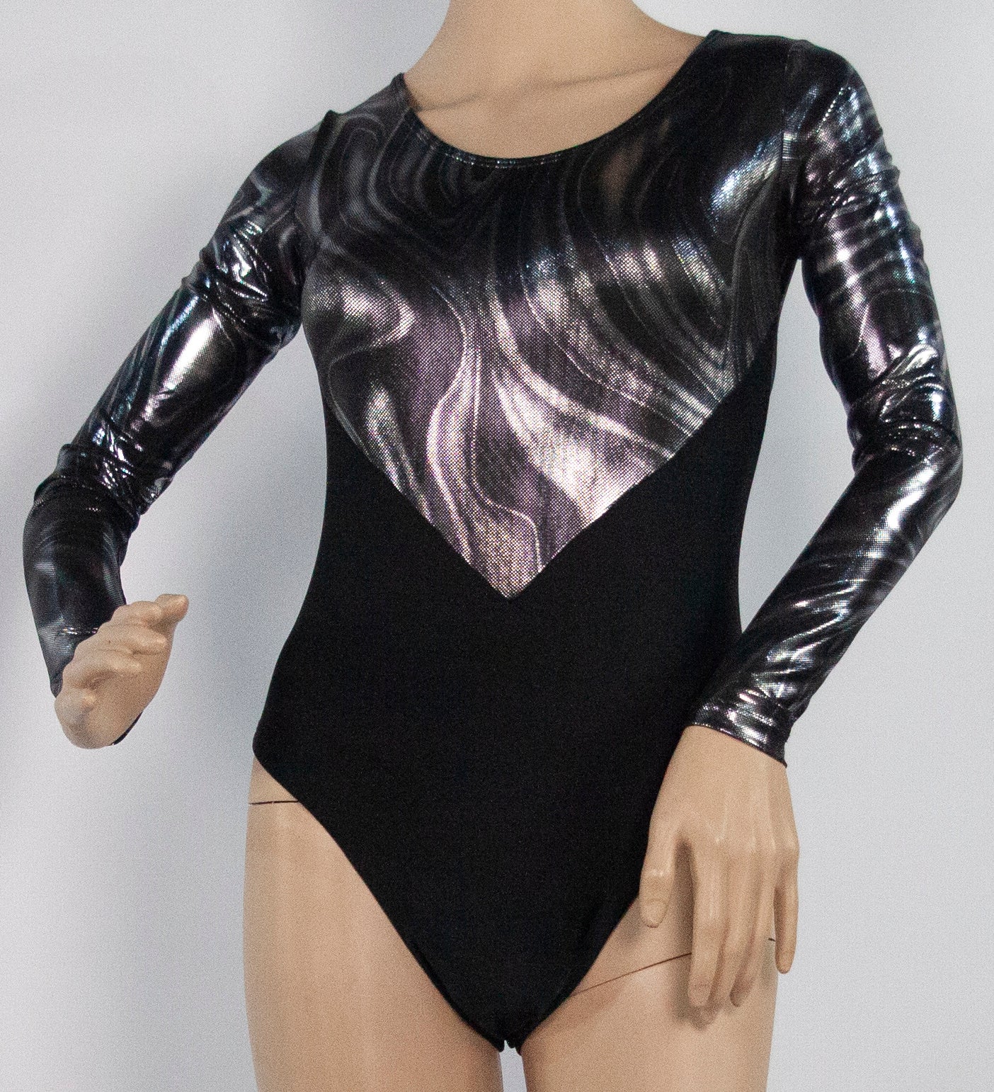 LONG SLEEVE S/F/B GYM LEOTARD - SKU: G112