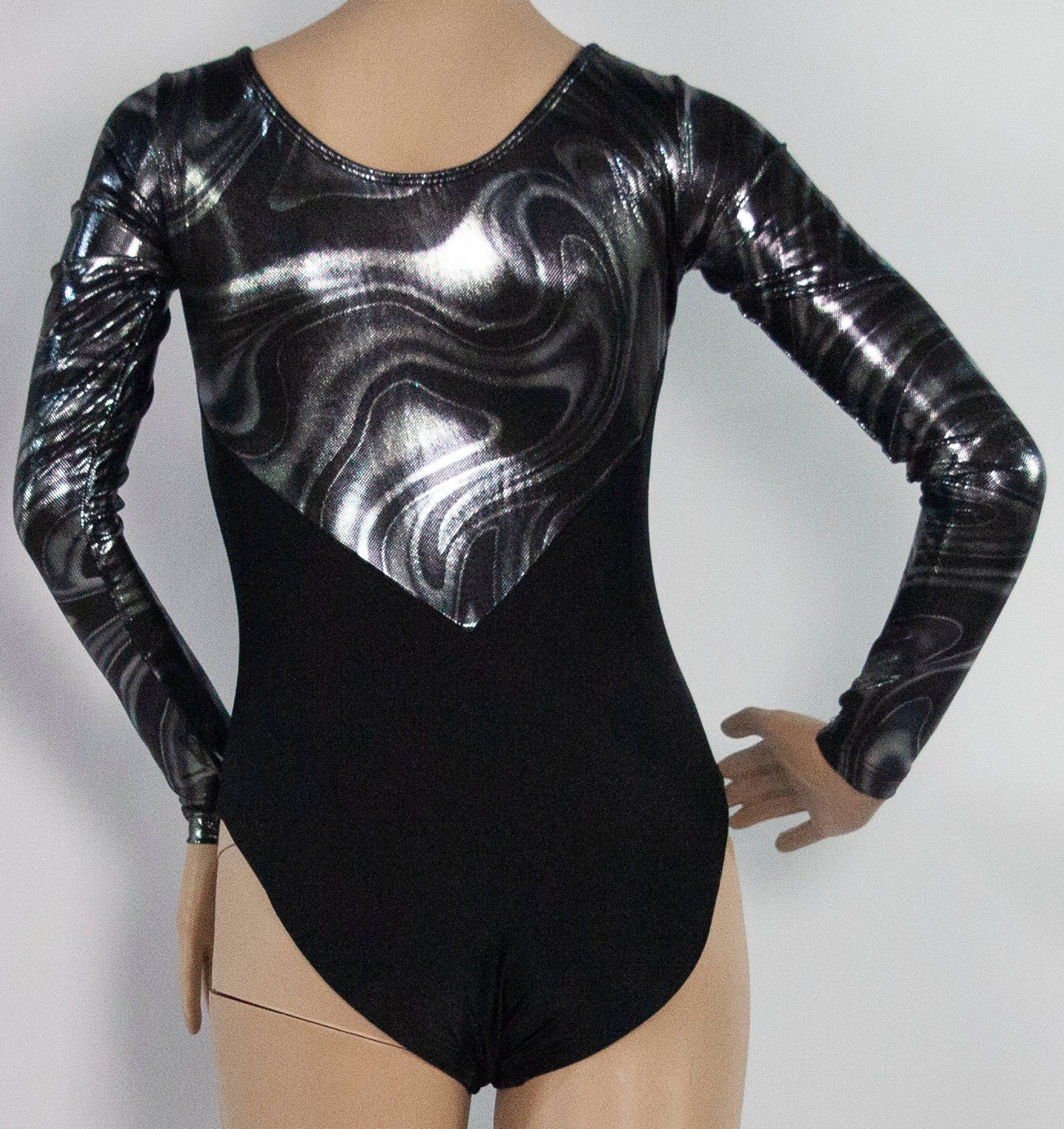 LONG SLEEVE S/F/B GYM LEOTARD - SKU: G112