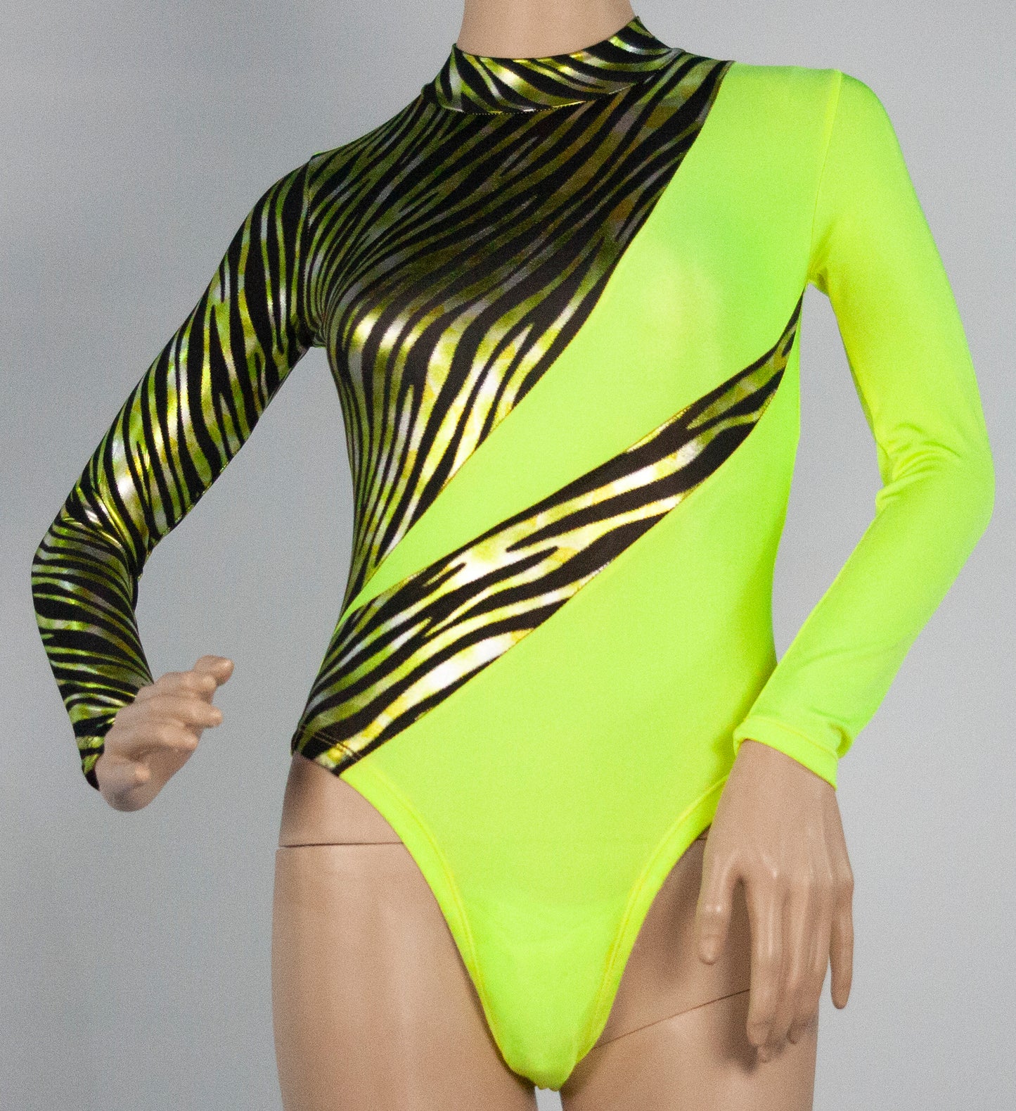 LONG SLEEVE POLO GYM LEOTARD - SKU: G117