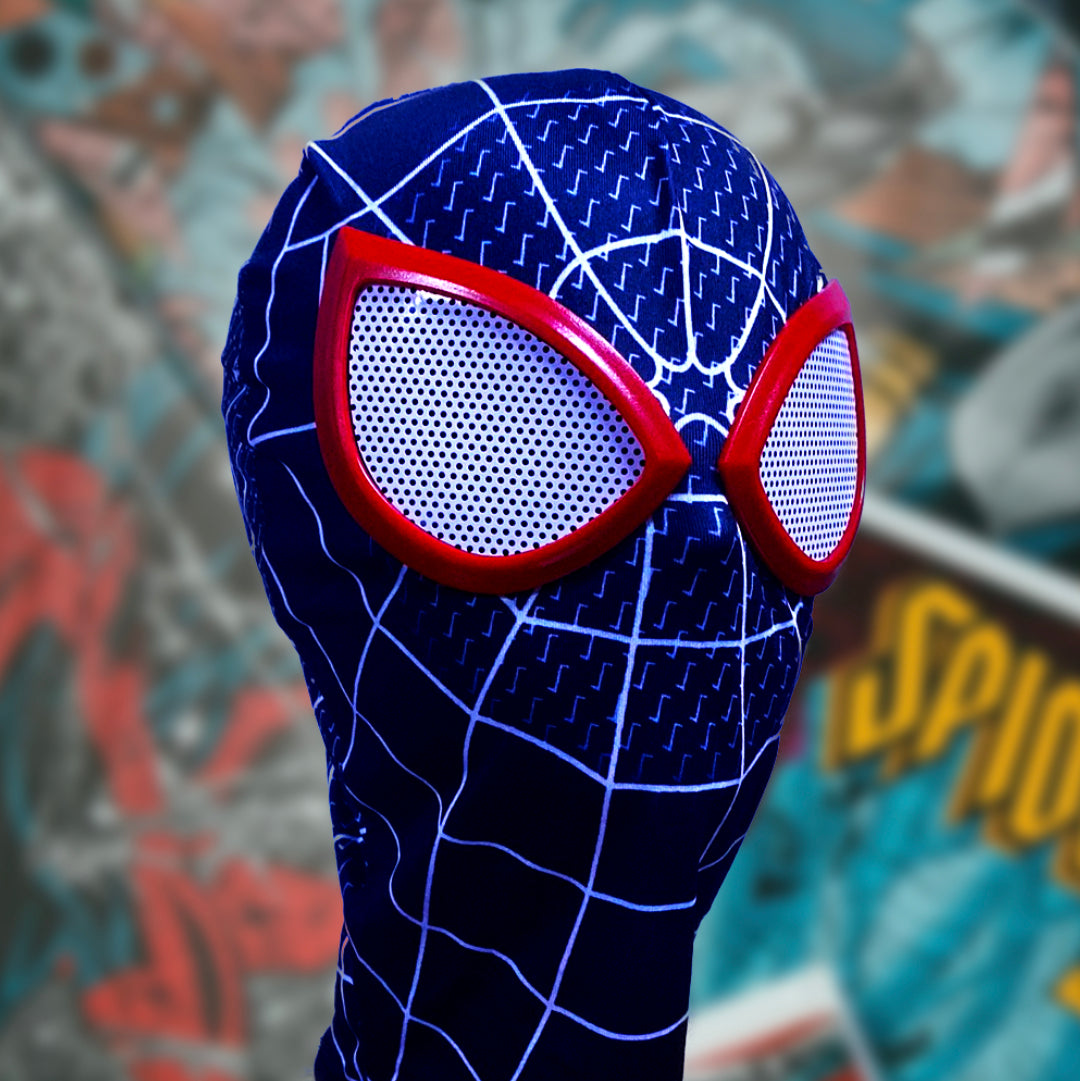 Into the Spider-Verse Mask - Miles Morales Spider-Man (Black & Red)