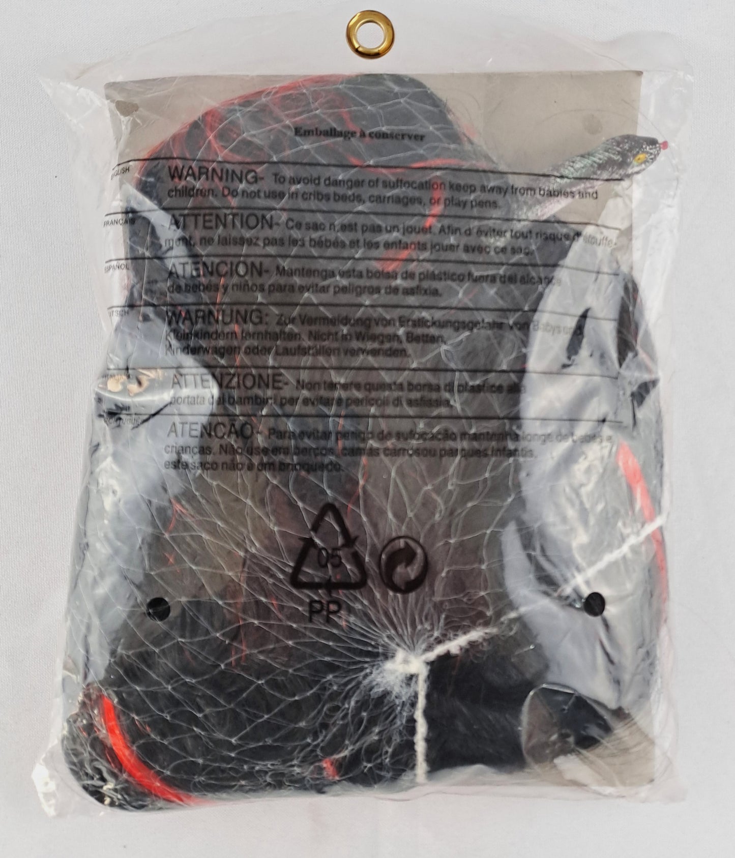 Party Wig - Black & Red