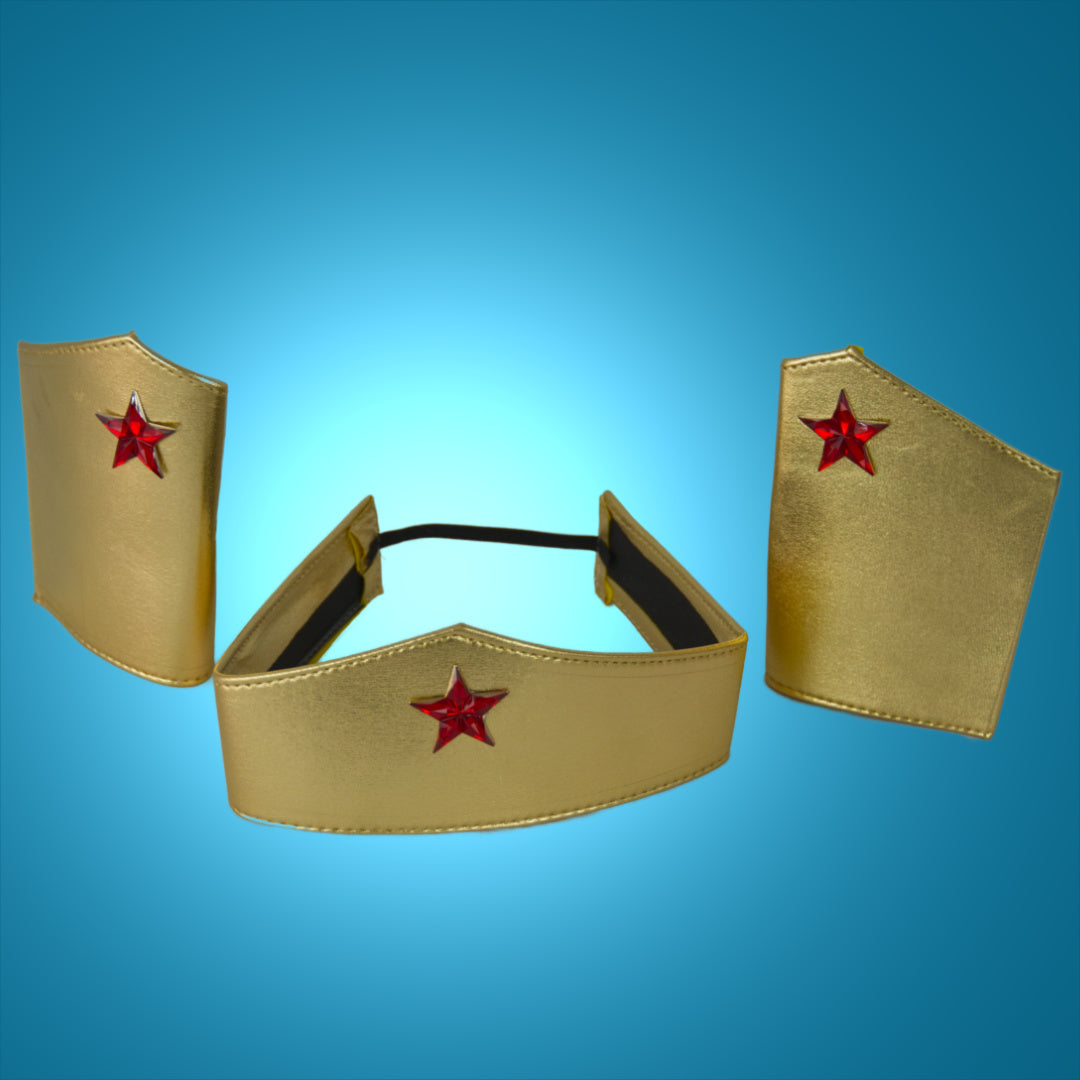 Wonder Girl Cuffs and Headband