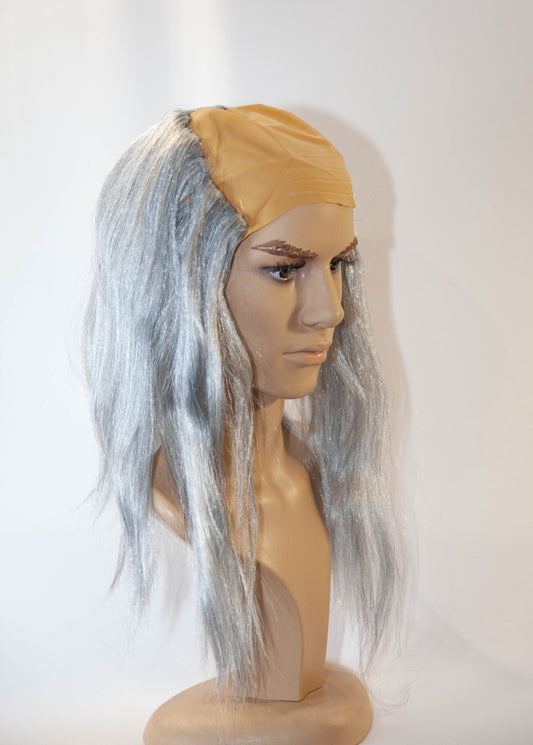 Long Grey Riff Raff Wig