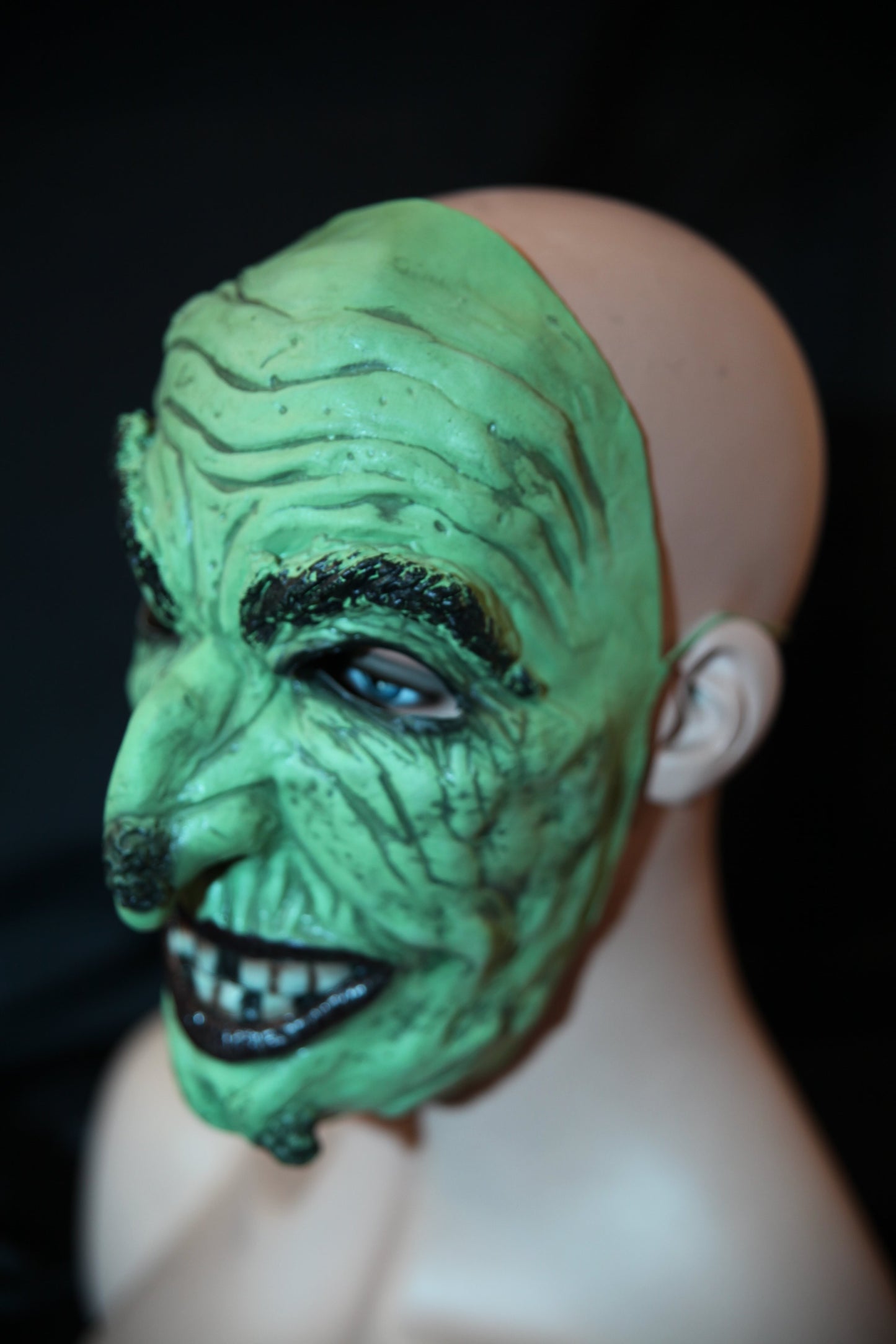 Witch Green Mask Latex Mask (C32)