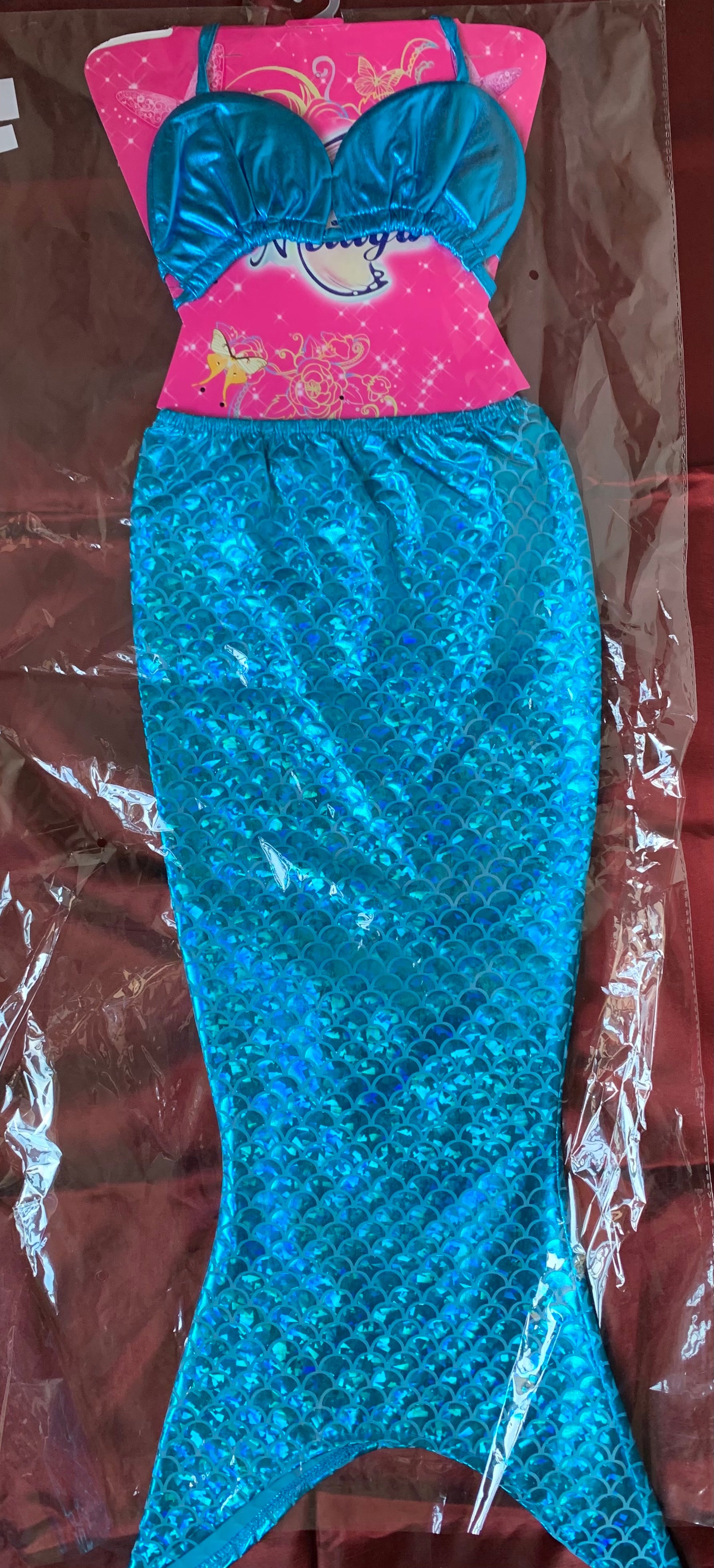 Kiddies Instant Mermaid Costume Blue – Hollywood Costumes Online Shop