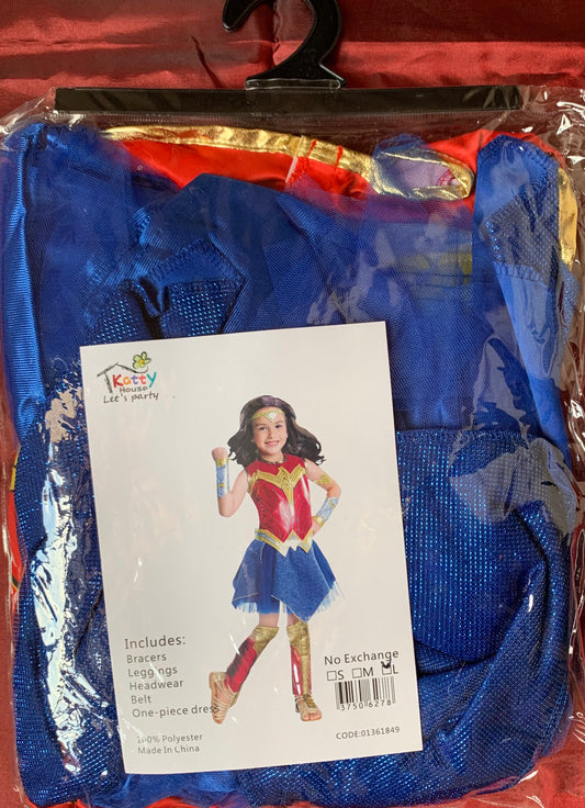 Kiddies Wonder Girl Instant Costume