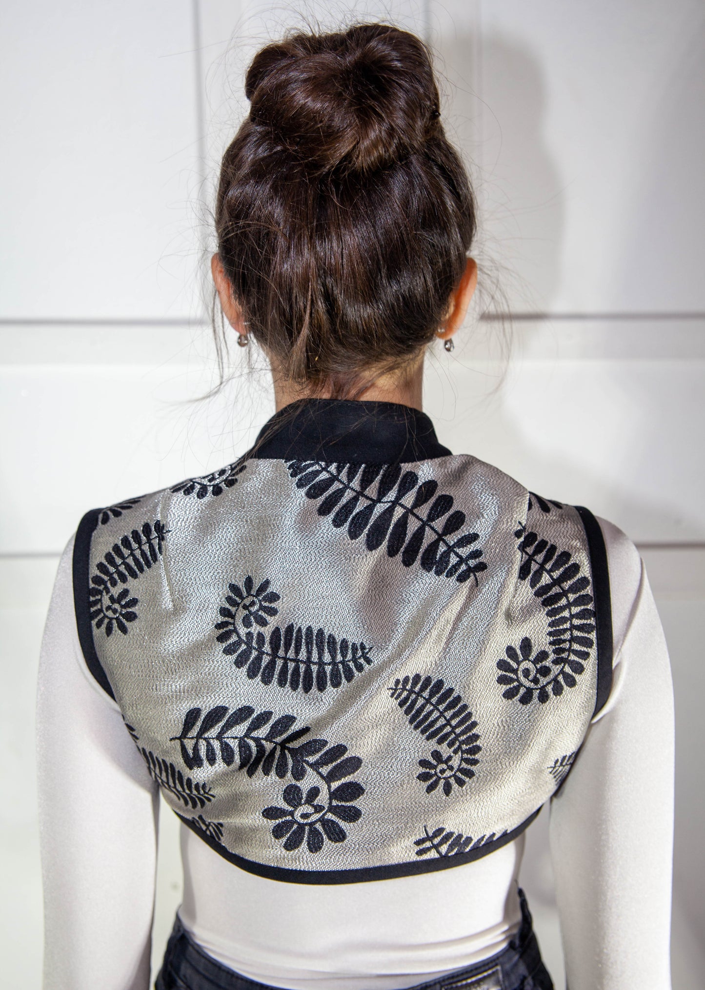 Waistcoat - Silver & Black