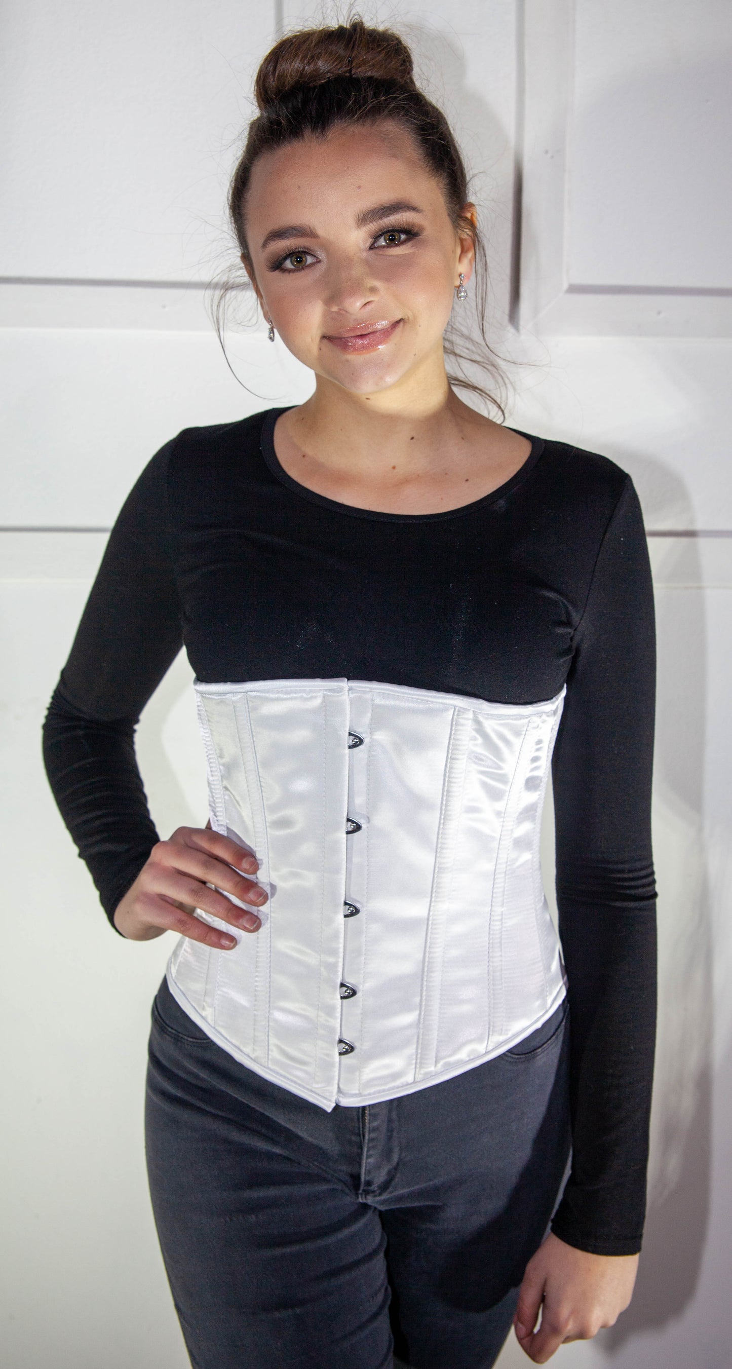 Corset - White Satin Underbust