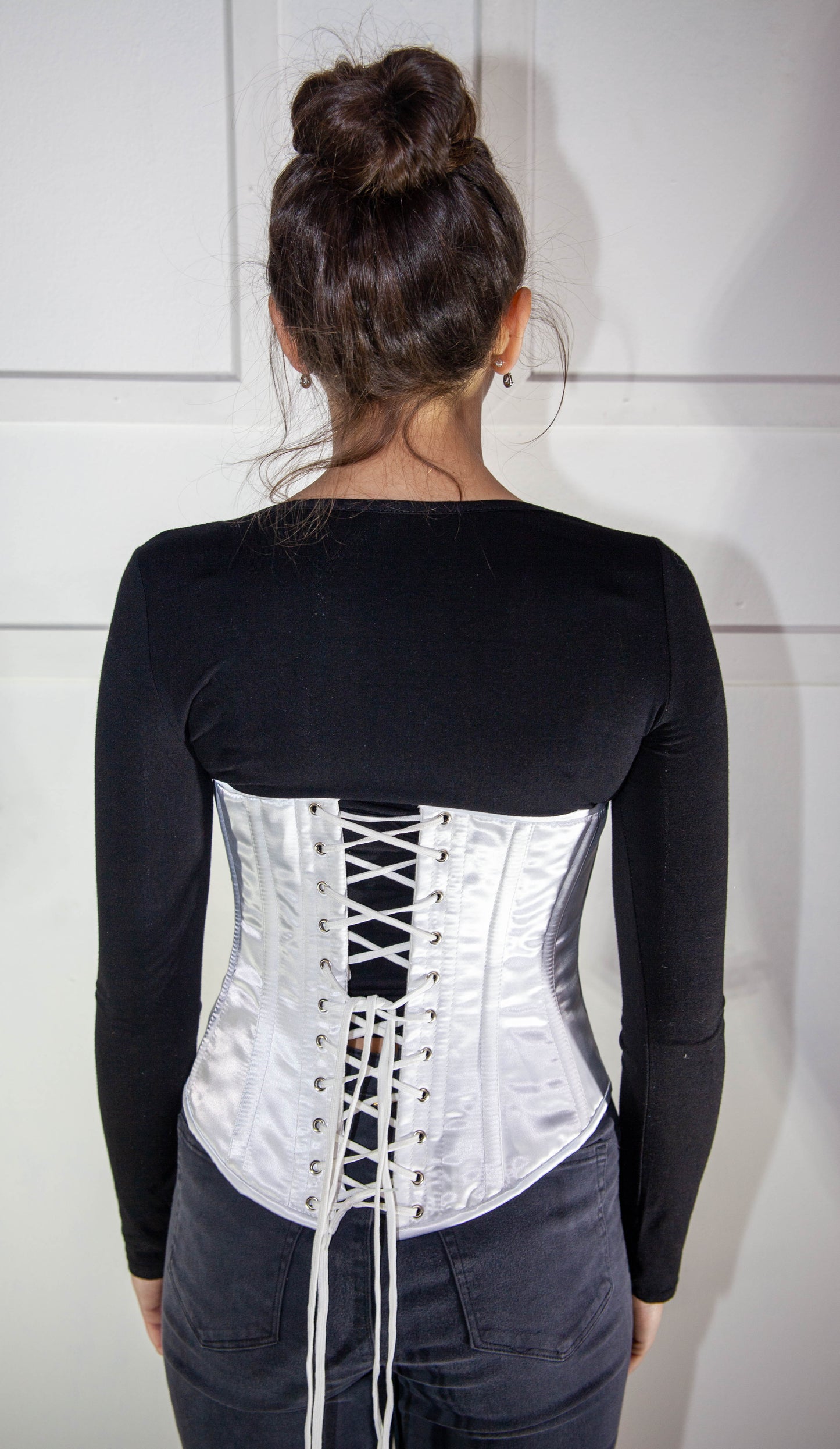 Corset - White Satin Underbust