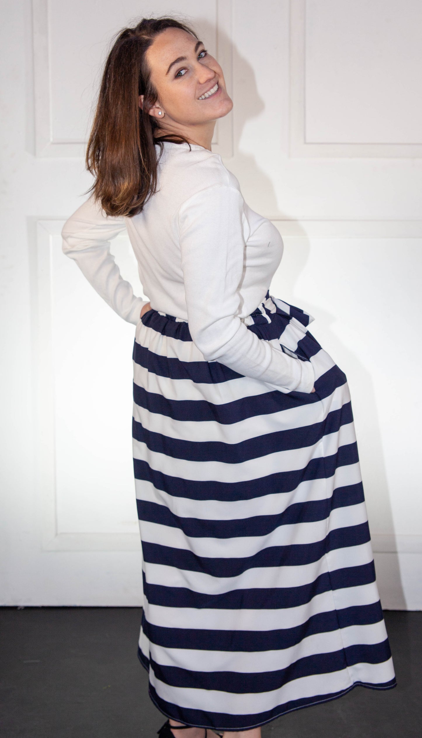 Skirt - Blue and White