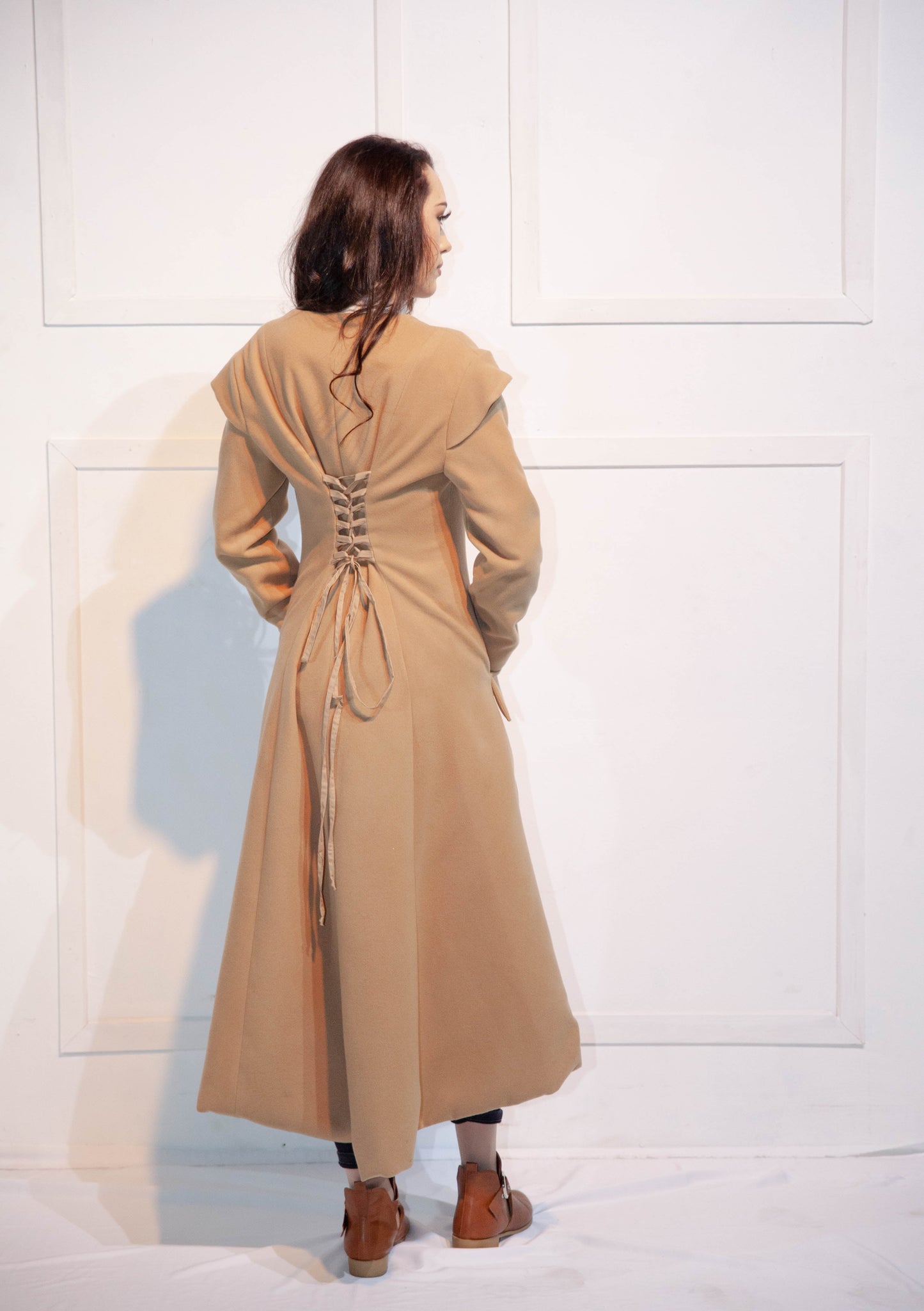 Steampunk Coat - Long Camel