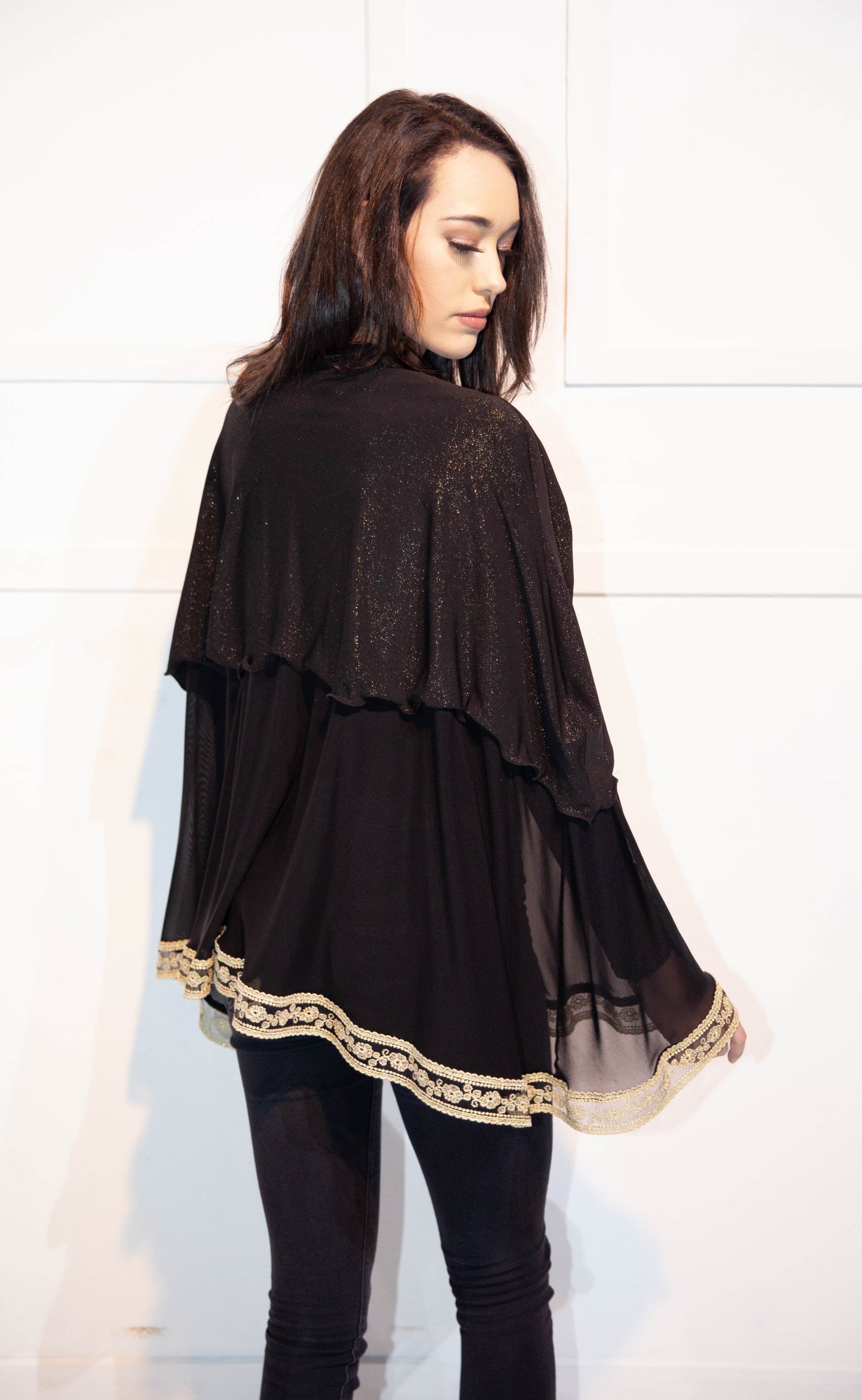Poncho - Black Glamour