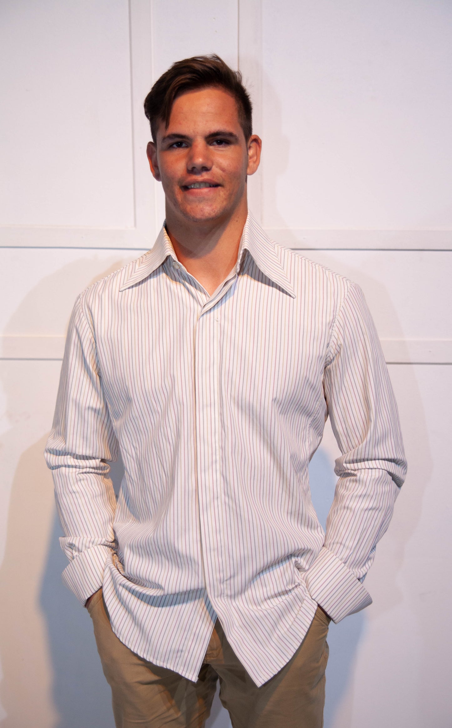 Mens Formal Shirt - Stoompomp White