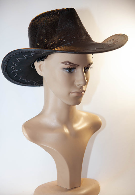 Leather Cowboy Hat