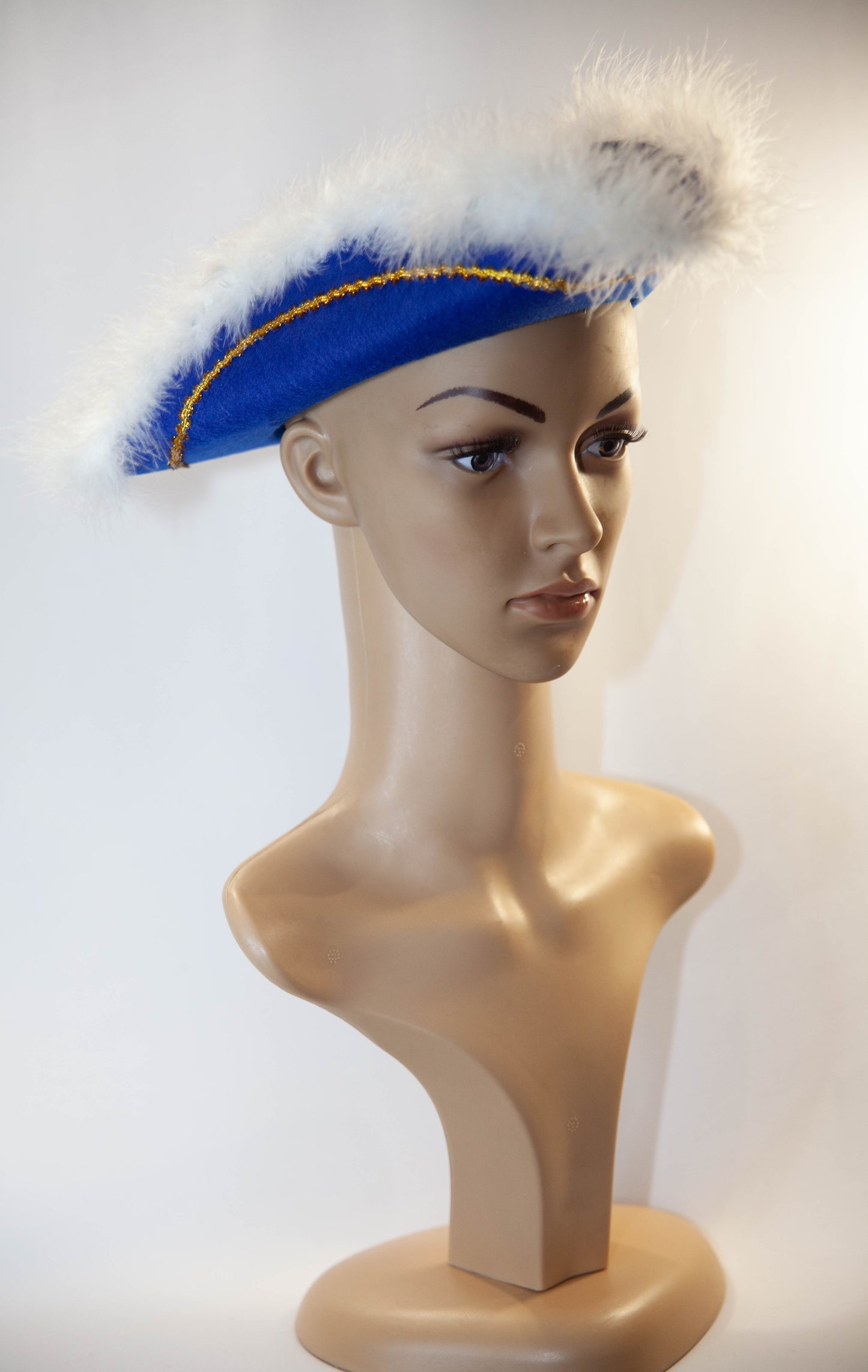 Pirate Hat with White Feathers