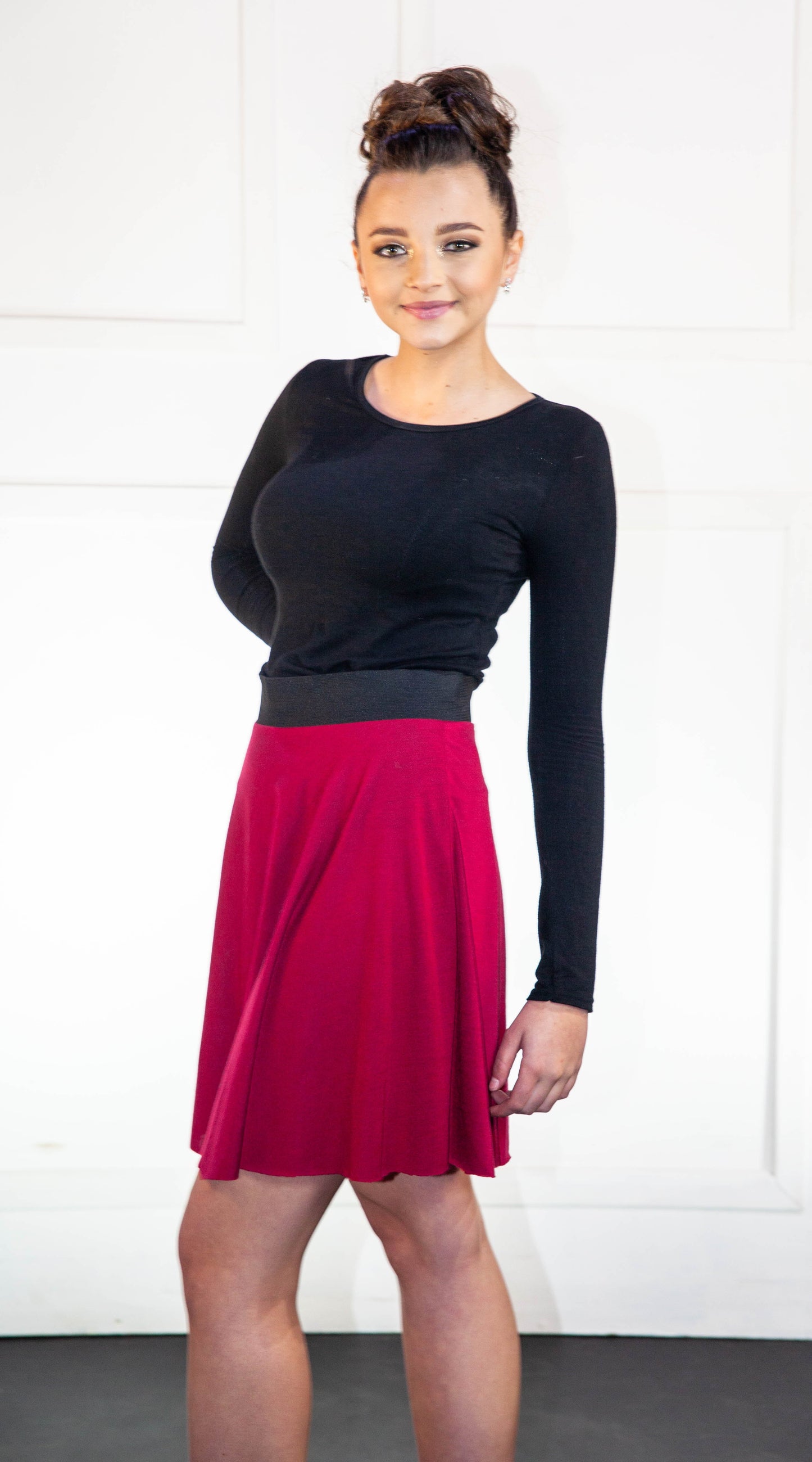 Skirt - Red Flair Short