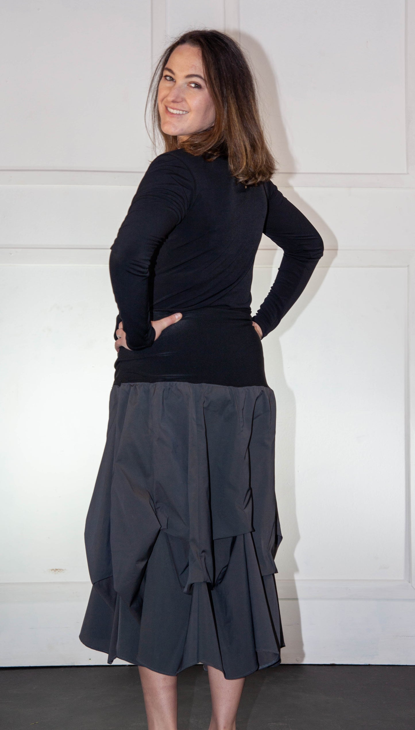 Skirt - Dark Grey Bubble