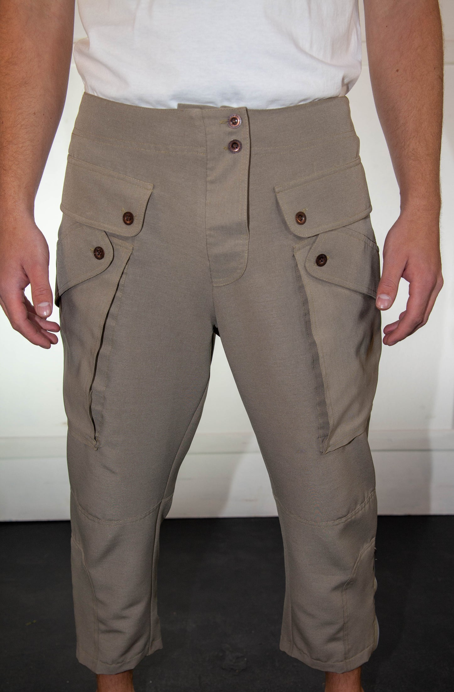 Horse Riding 3/4 Khaki Trousers