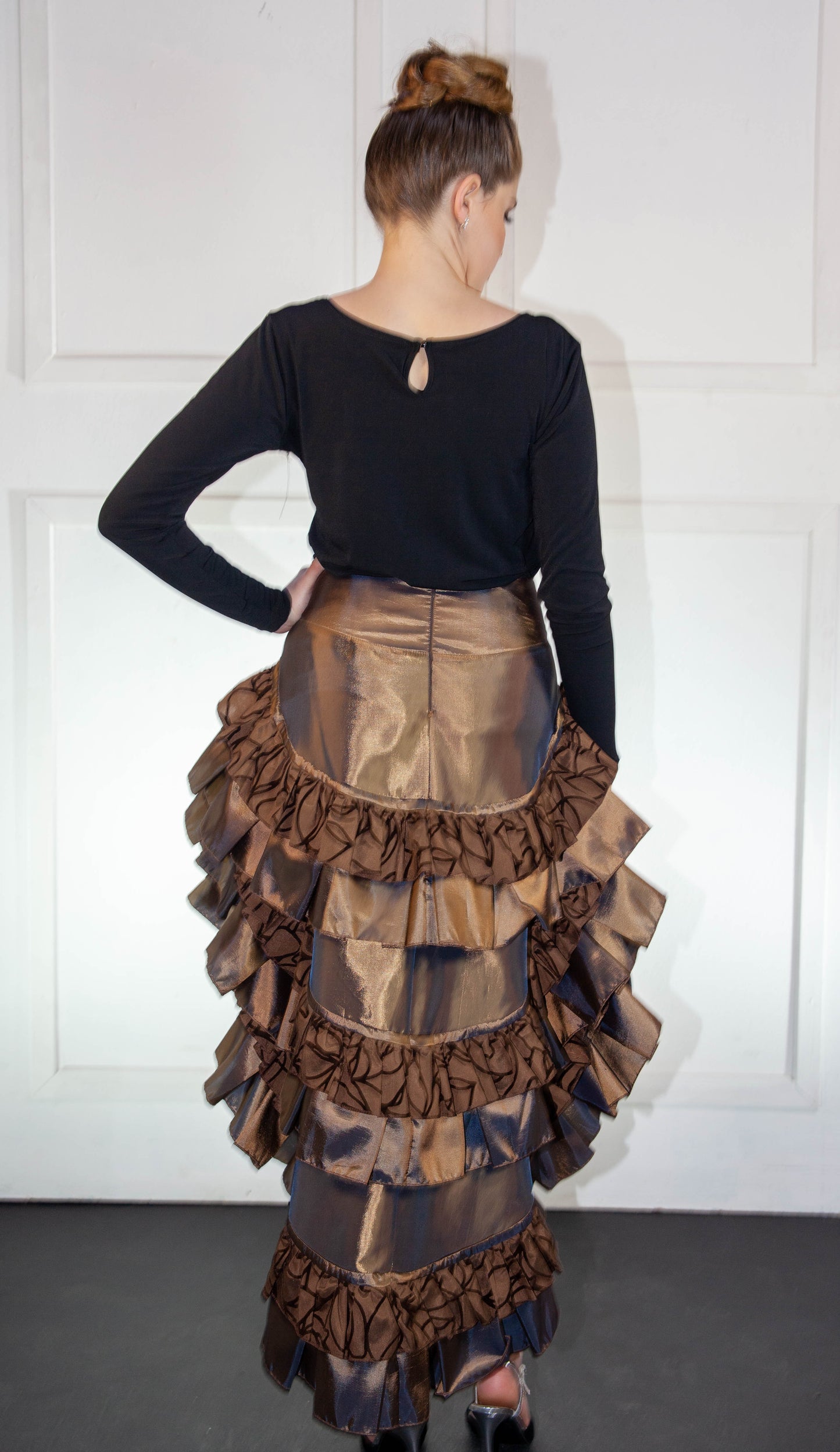 Skirt - Victorian High Low Brown