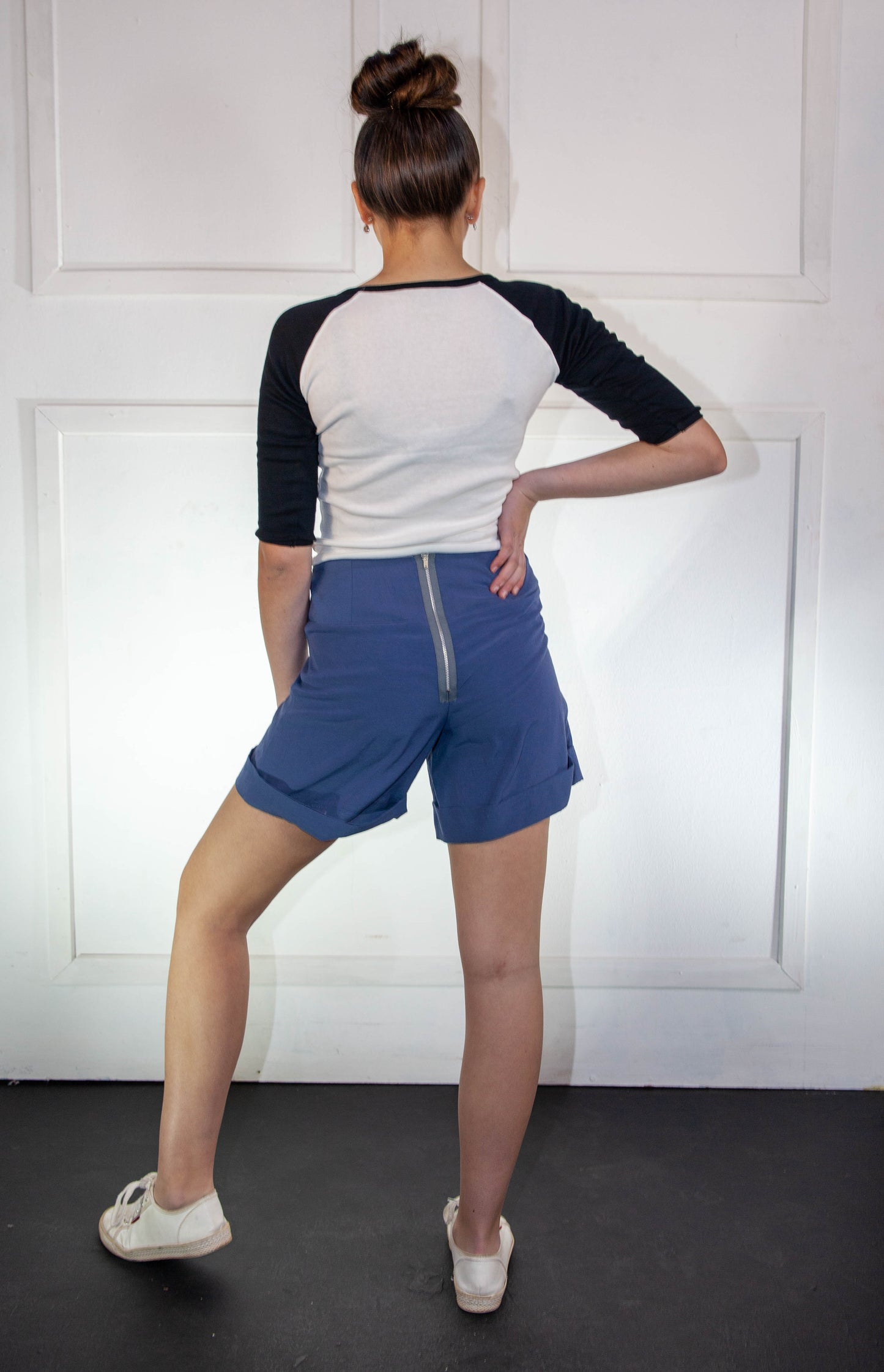 Shorts - High Waisted Blue