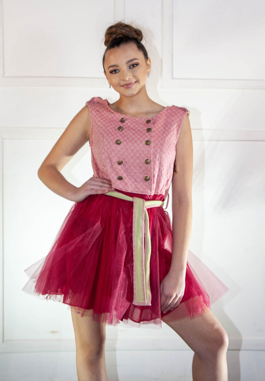 Summer Dress - Pink & Red
