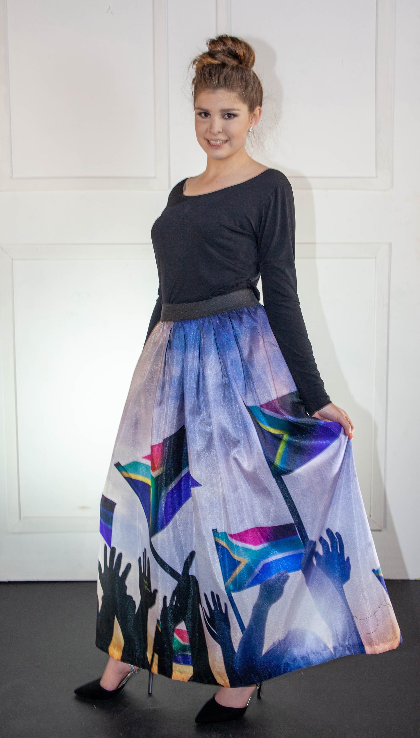 Skirt - Long South African Printed Flag