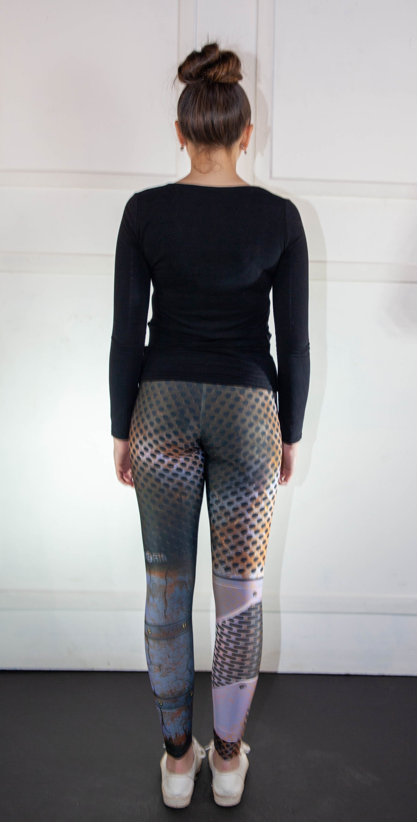 Leggings - CyberStorm Brown and Grey
