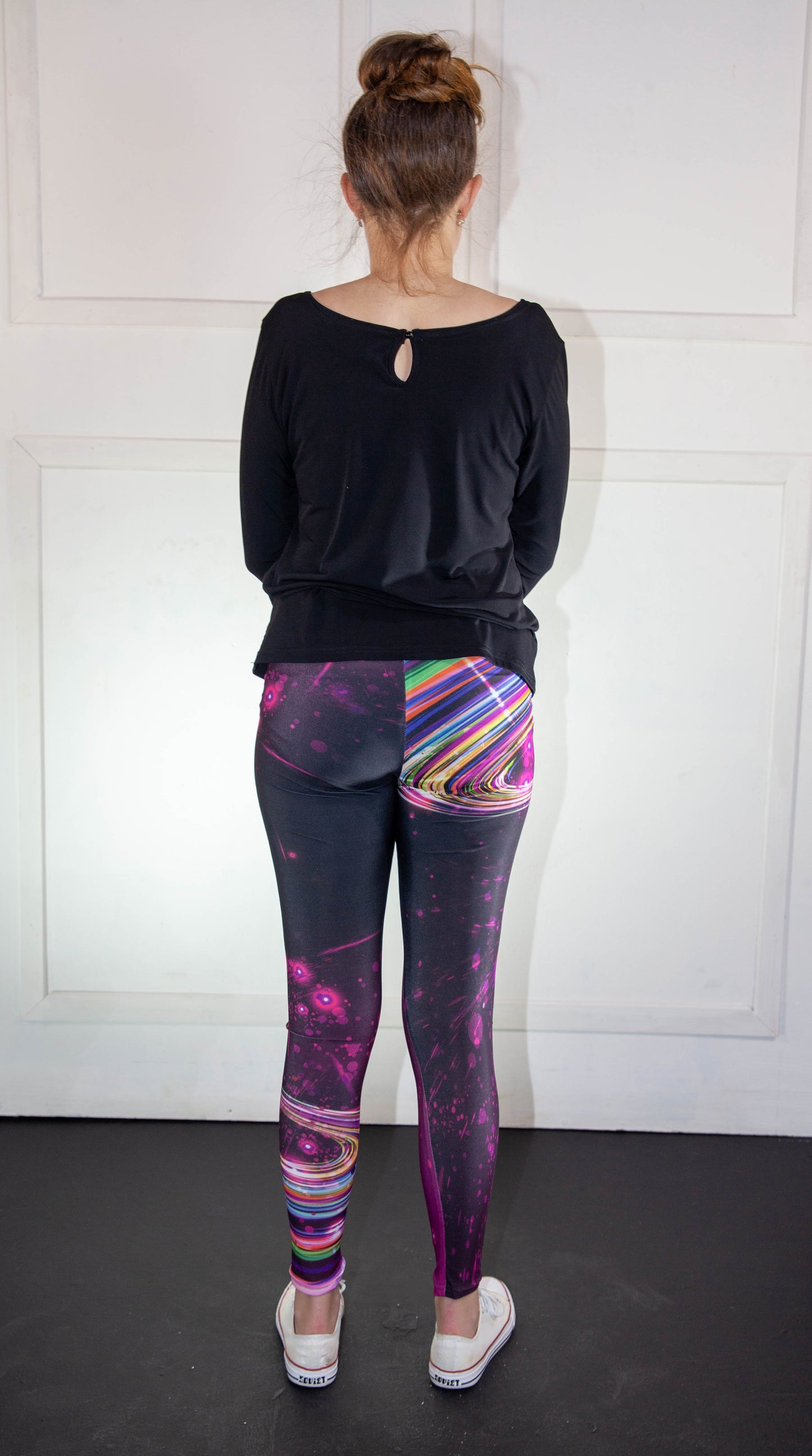 Leggings - CyberStorm Purple Multi-Colour