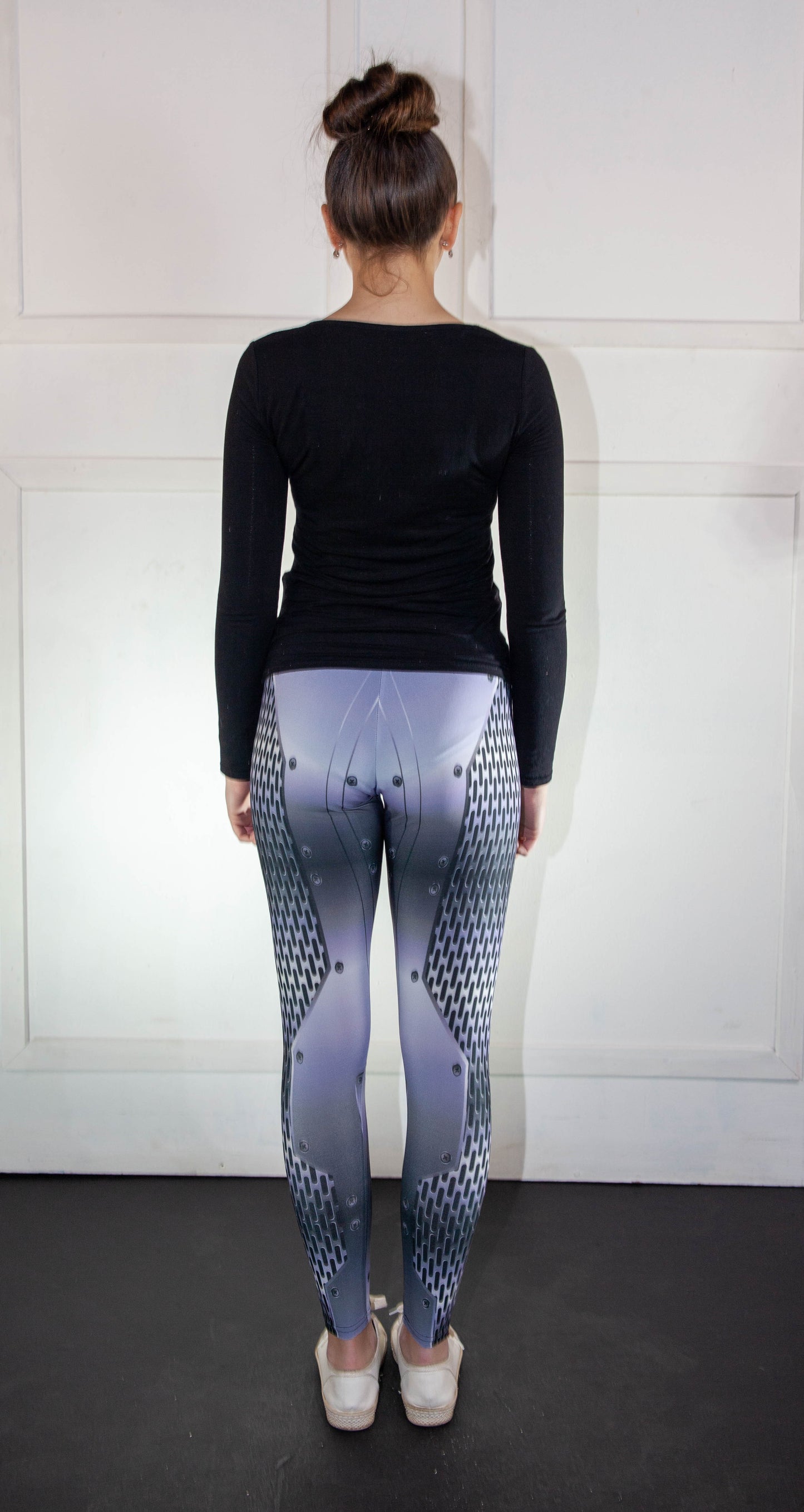 Leggings - CyberStorm Grey and Black