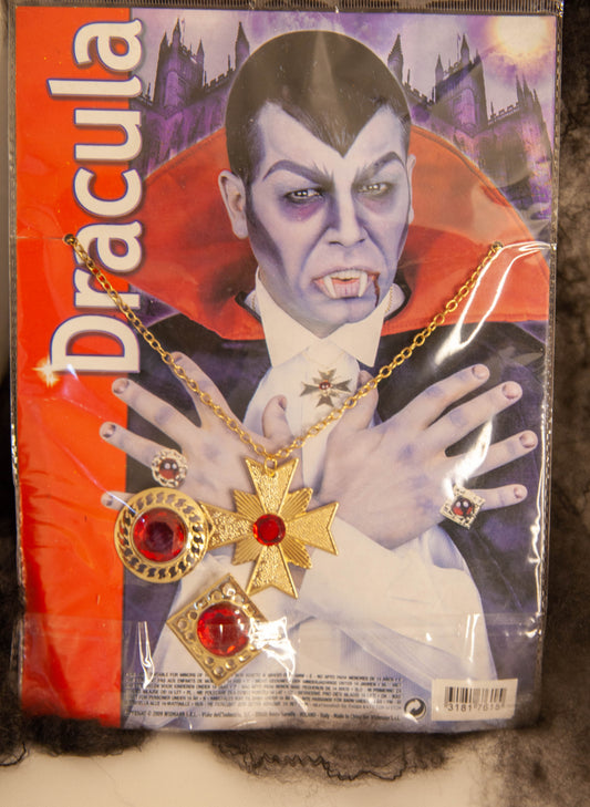Dracula Ring And Necklace Set