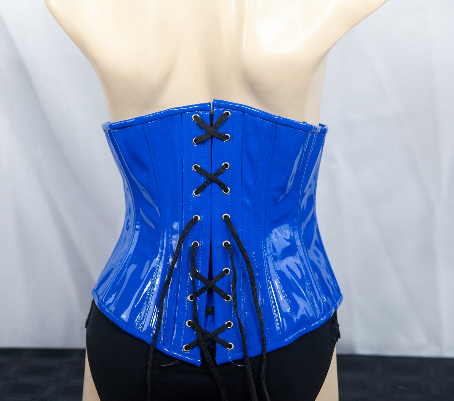 Corset - Blue Glossy Stoompomp
