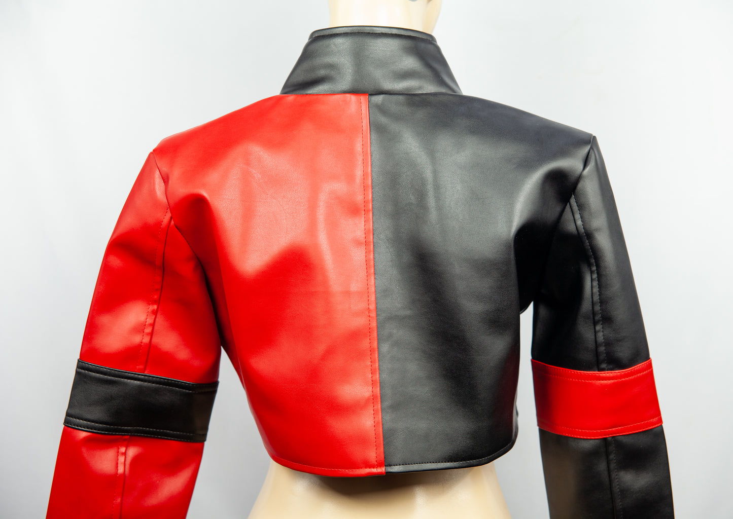 Harlequin Style Leather Jacket