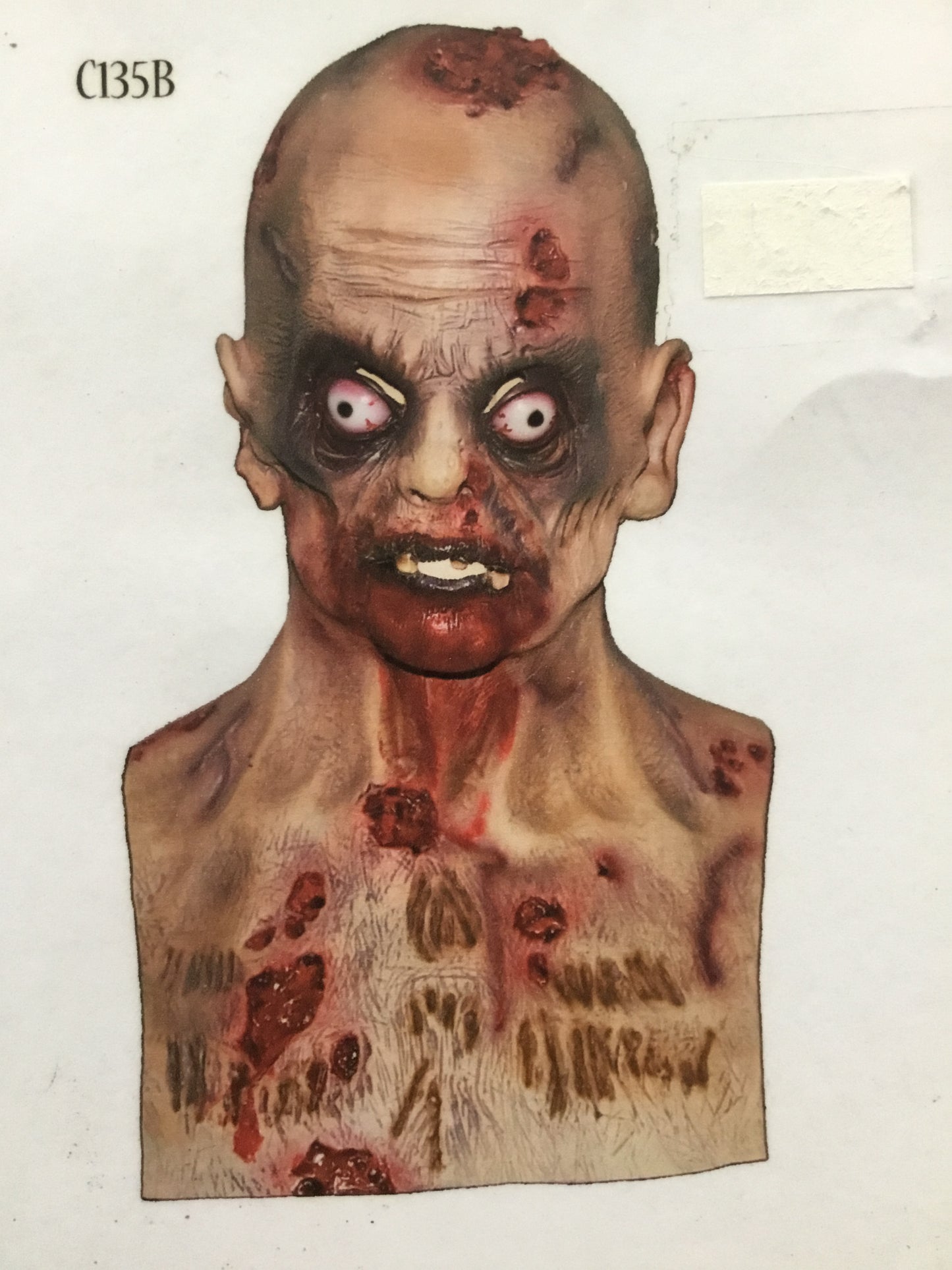 Zombie Face Latex Mask (C135A/B)