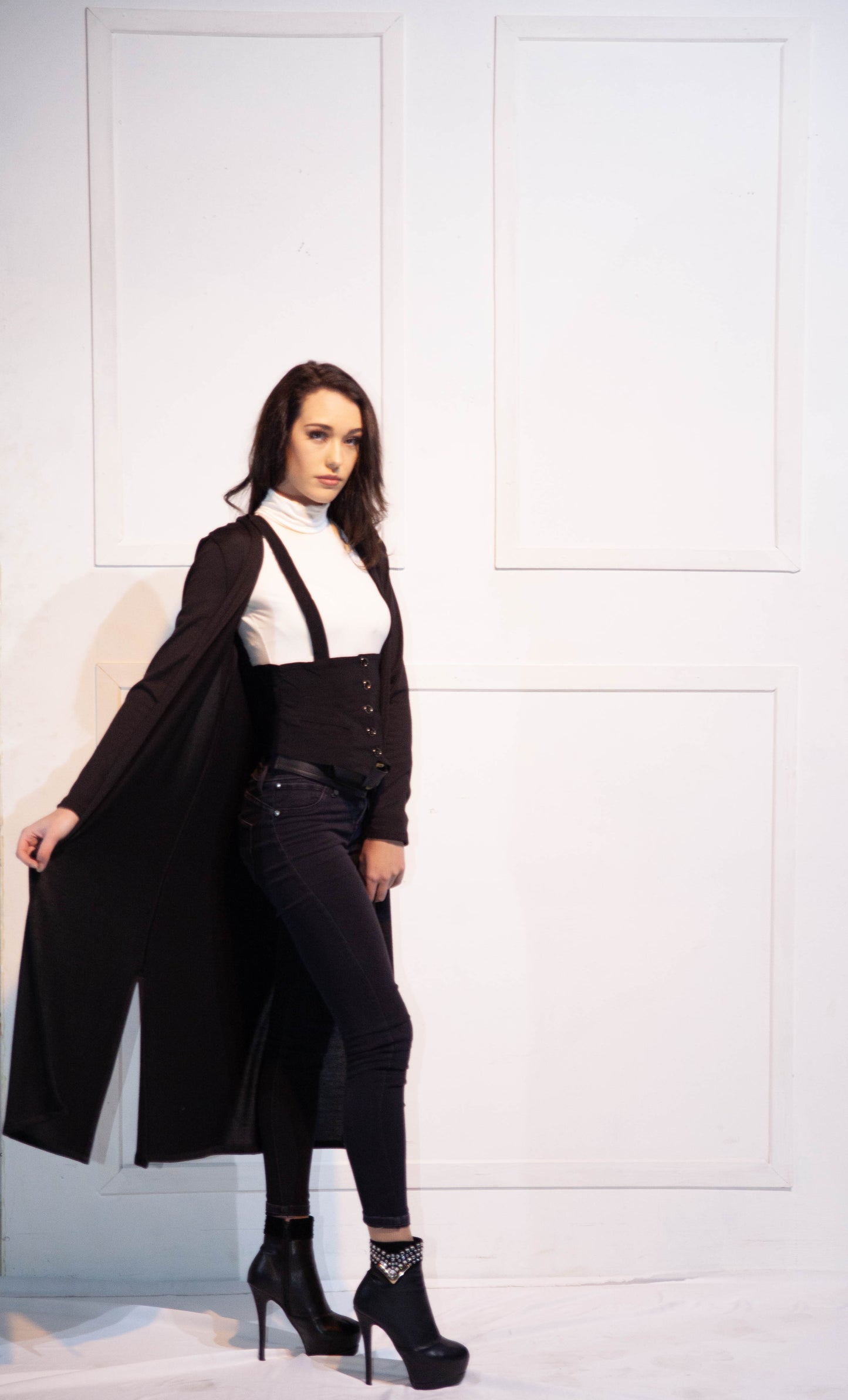 Cardigan - Long Knitted Black
