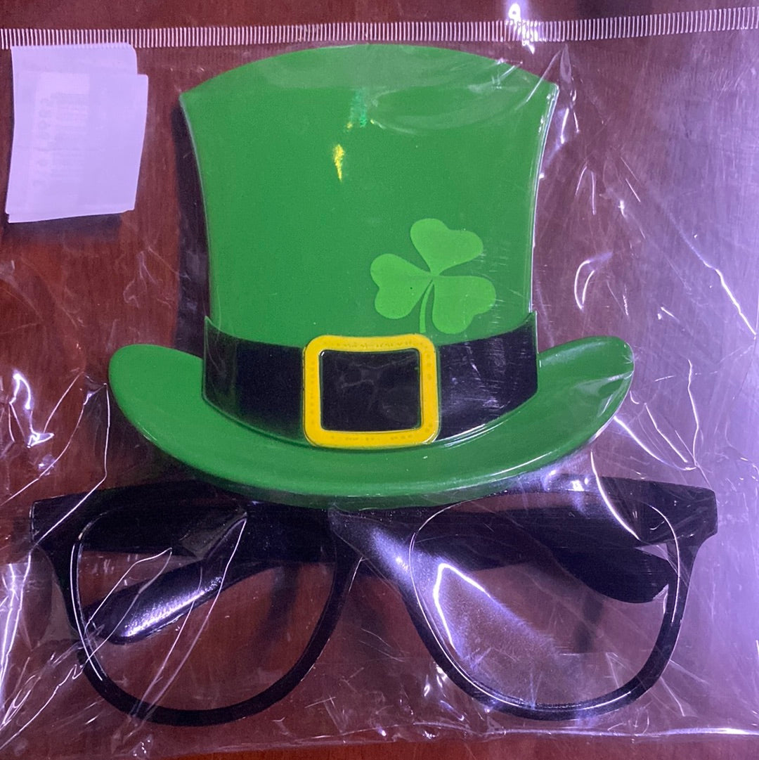 Plastic Glasses Frame - Irish Hat