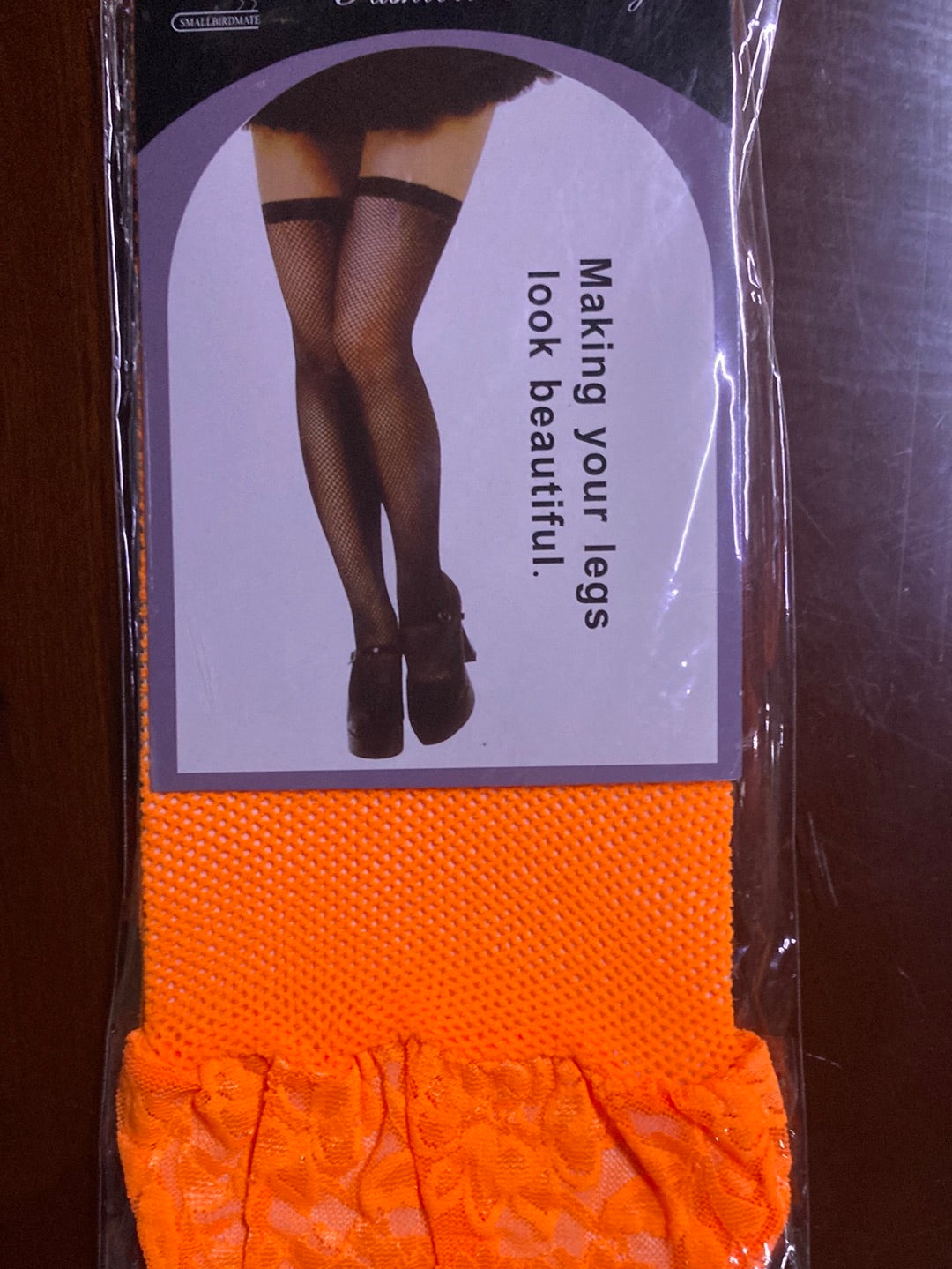 Fishnet Stocking - orange