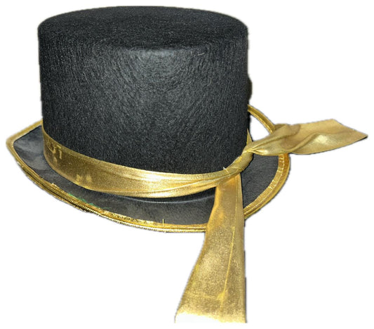 Black & Gold Top hat