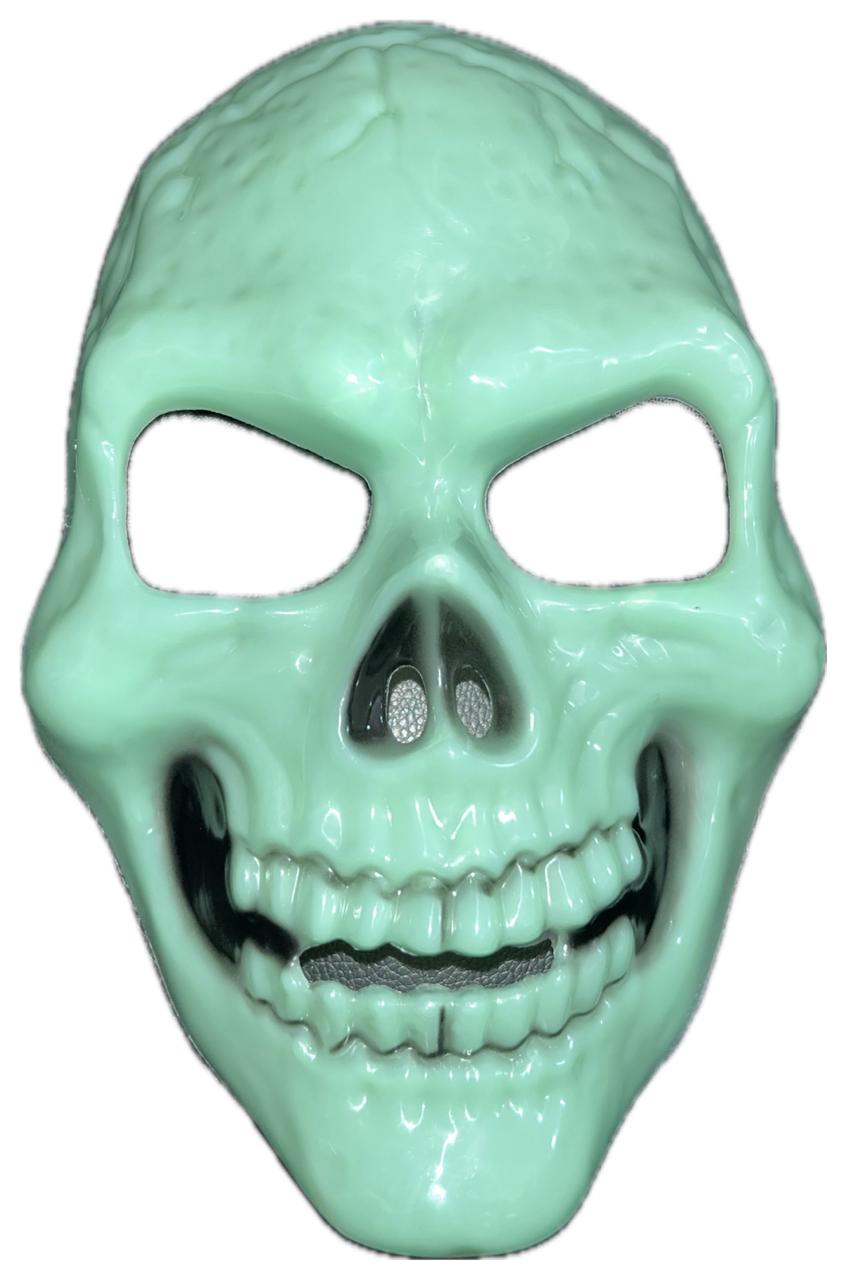 Glow in the dark skull mask