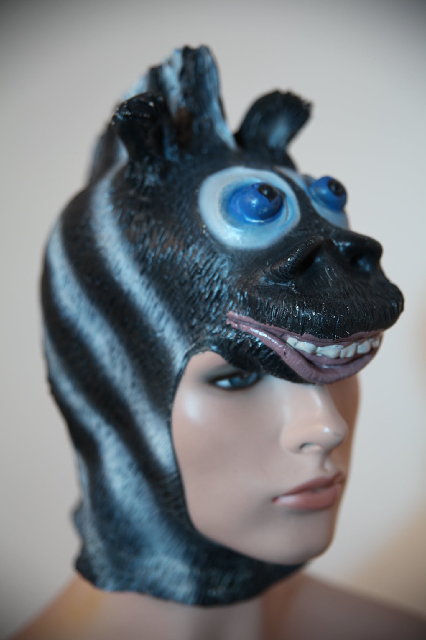 Kids Animal Latex Face Mask - Zebra (C134F)