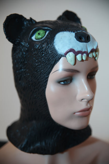 Kids Animal Latex Face Mask - Puma (C134B)