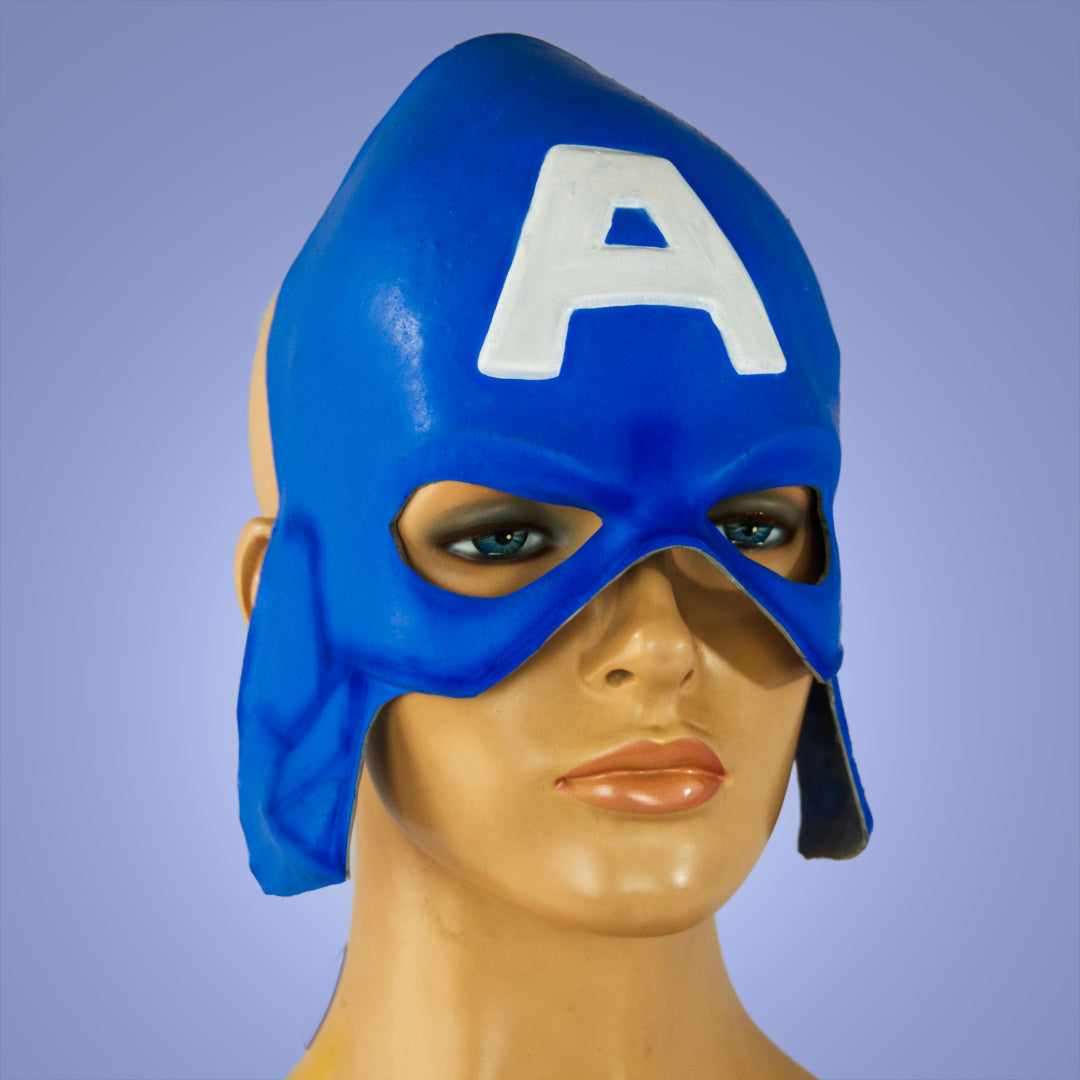 Captain Ridcr Mask Patriotic Captain Superhero Latex Mask – Hollywood Costumes Online Shop