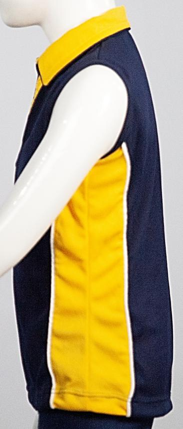 GIRLS SPORTS TOP WITH INSERTS AND PIPING - SKU: 121A